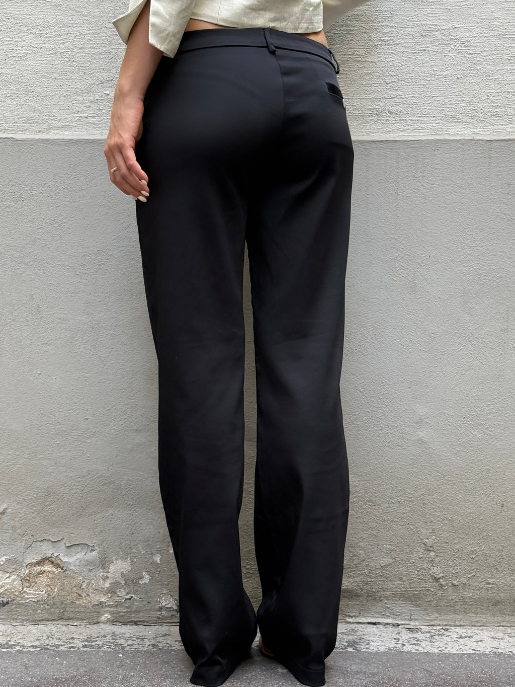 Vintage Morgan De Toi Black Straight Leg Trousers M