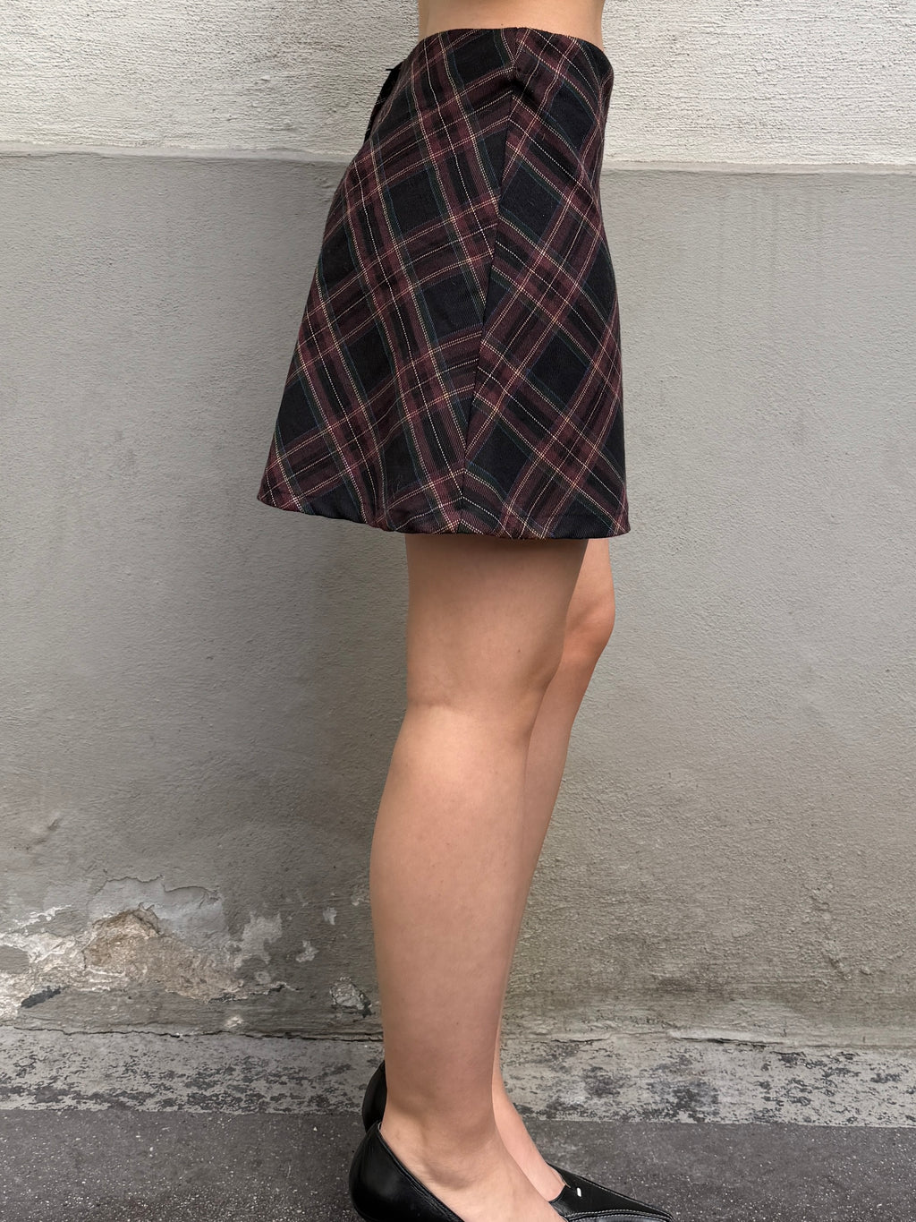 Vintage 100% Wool Mini Skirt XS/S