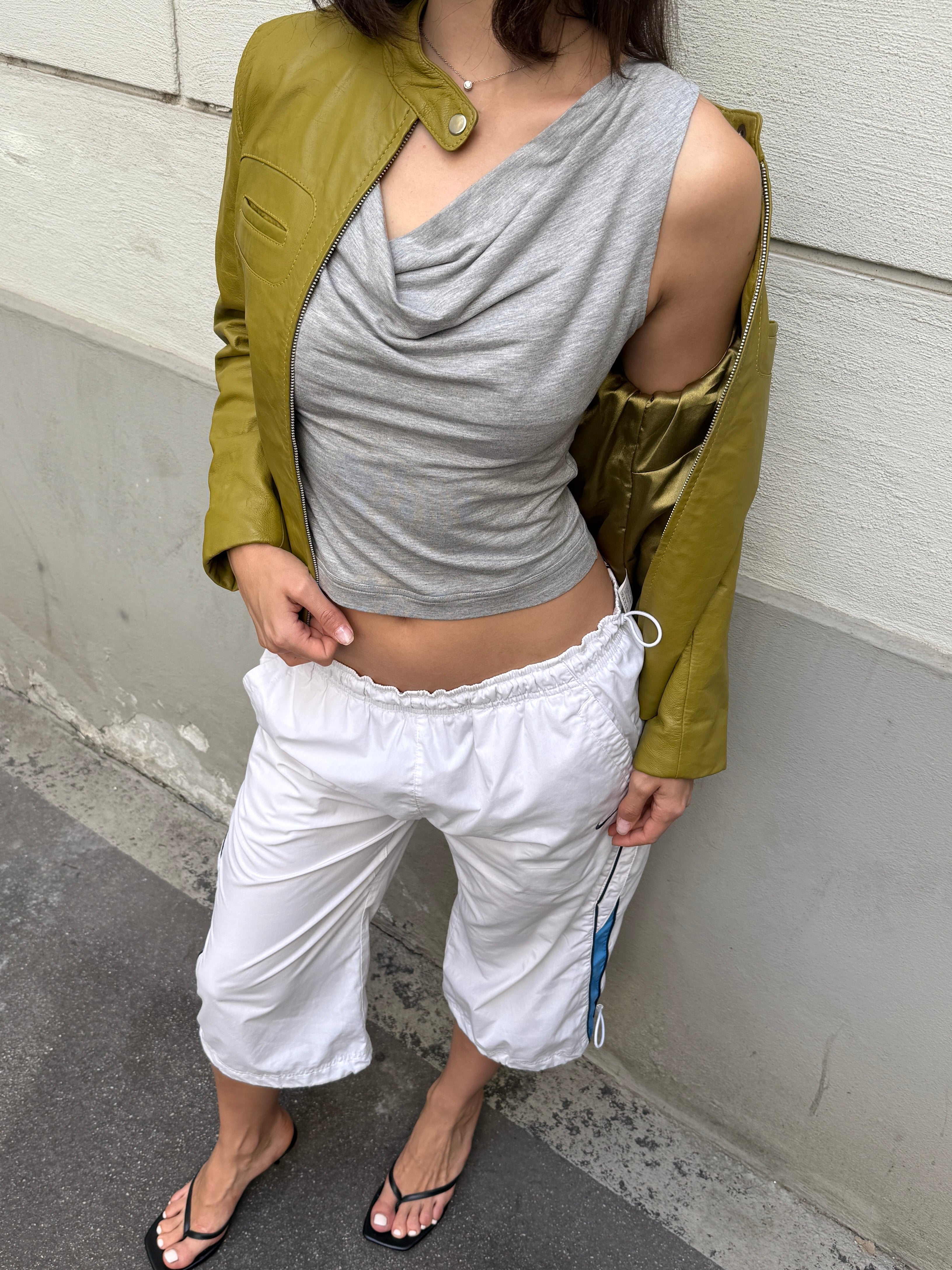 Original Design Bamboo Cowl Neck 90's Style Top S/M