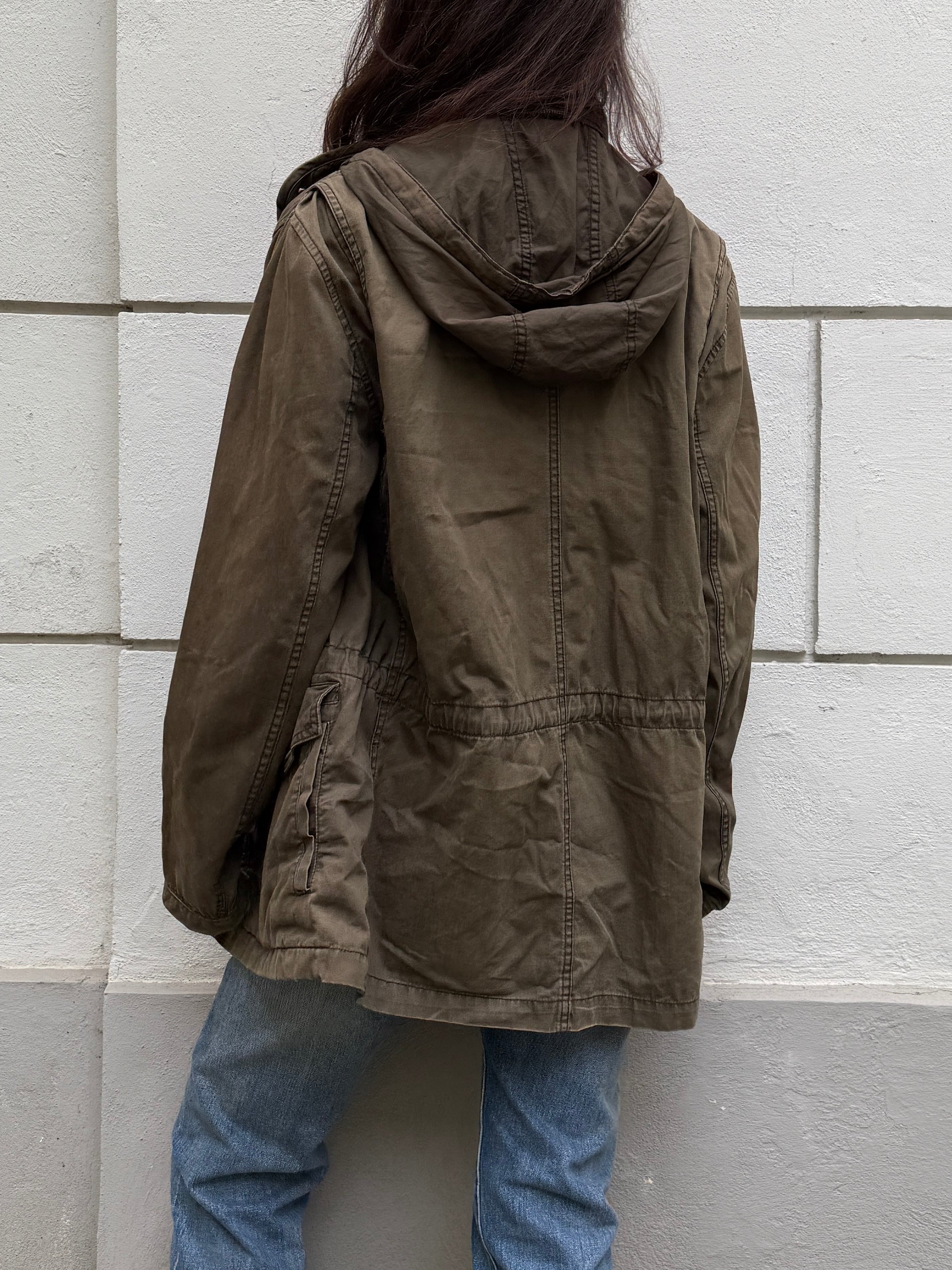 Vintage GAP Parka Military Green Jacket L