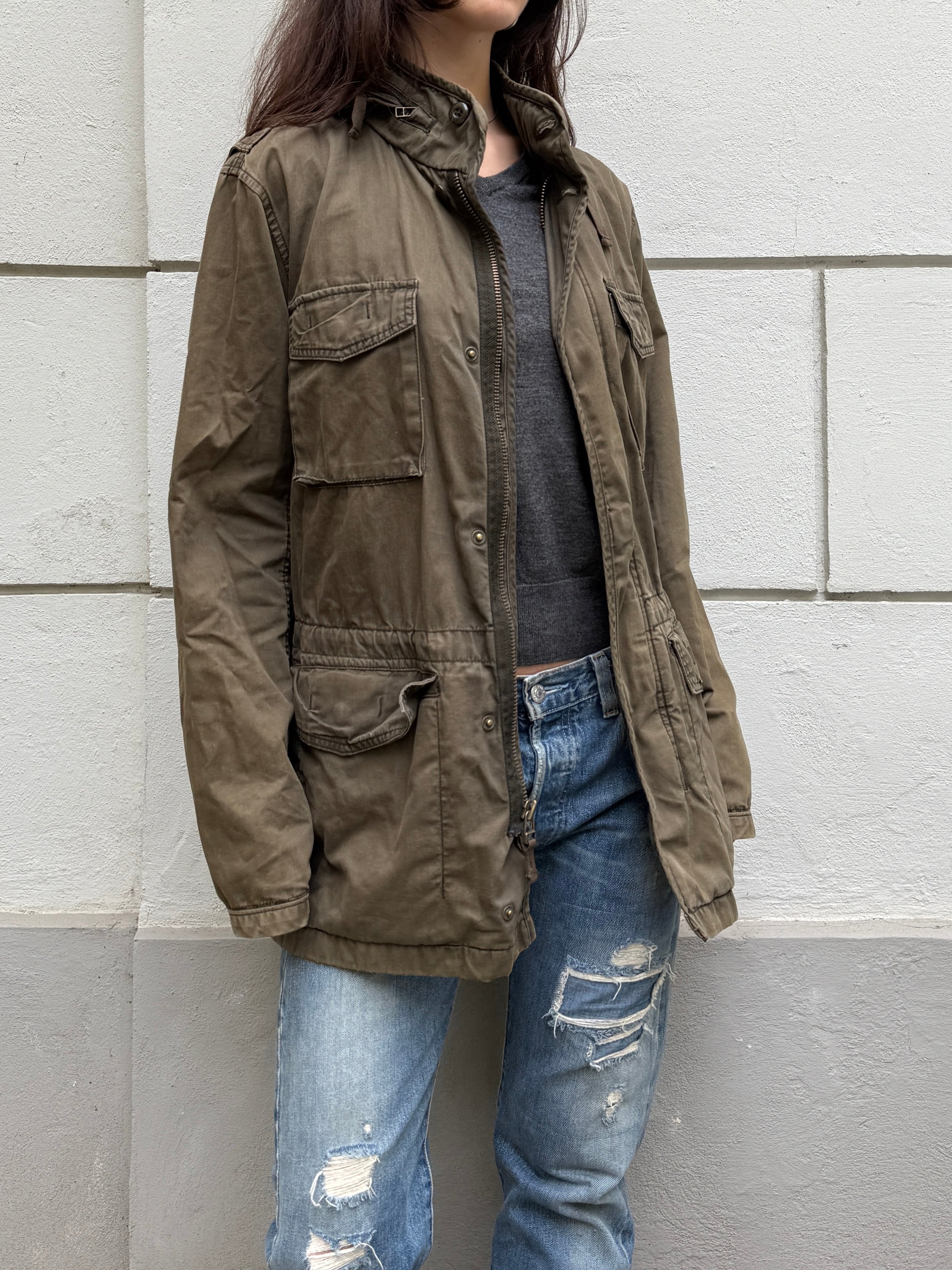 Vintage GAP Parka Military Green Jacket L