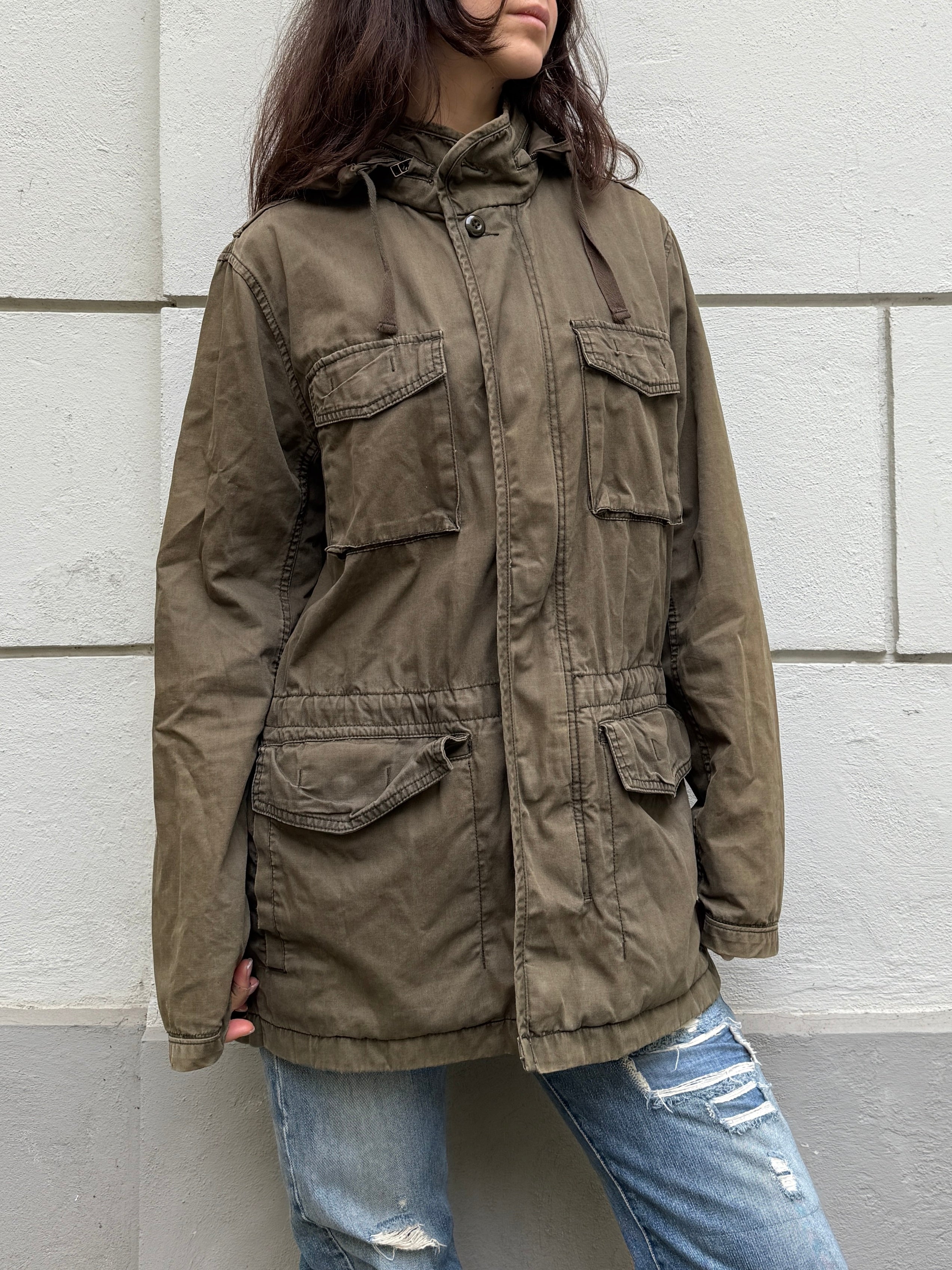 Vintage GAP Parka Military Green Jacket L