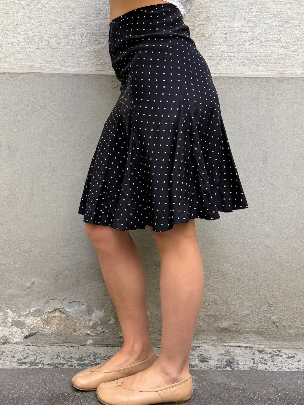 Vintage 100% Silk Knee Length Skirt XS/S