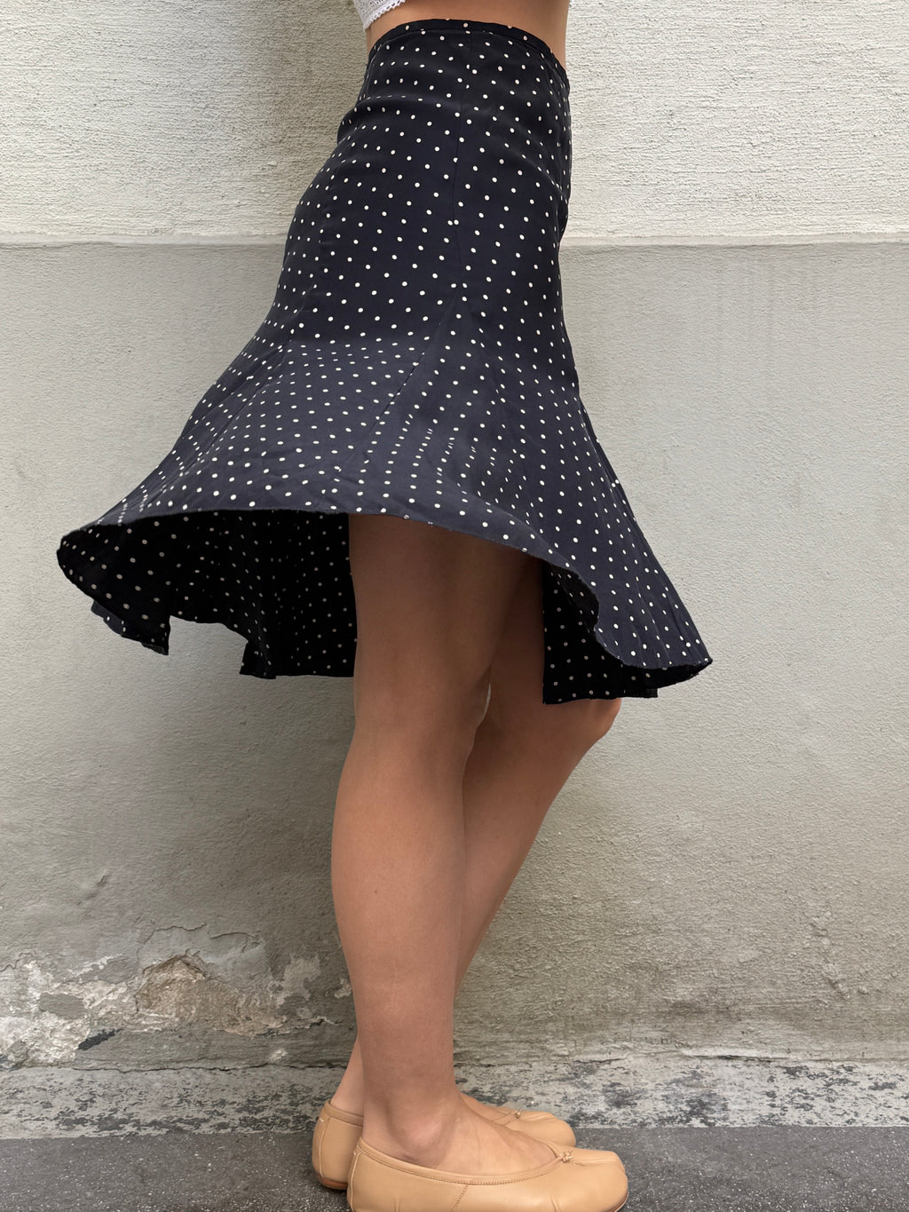 Vintage 100% Silk Knee Length Skirt XS/S