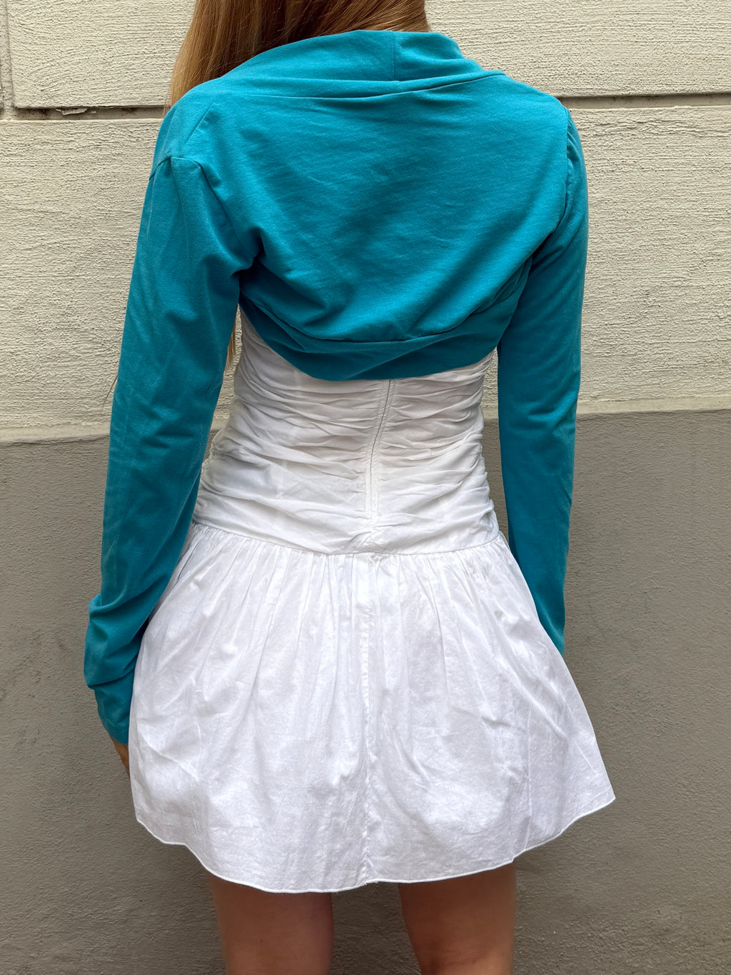 100% Cotton Turquoise Bolero
