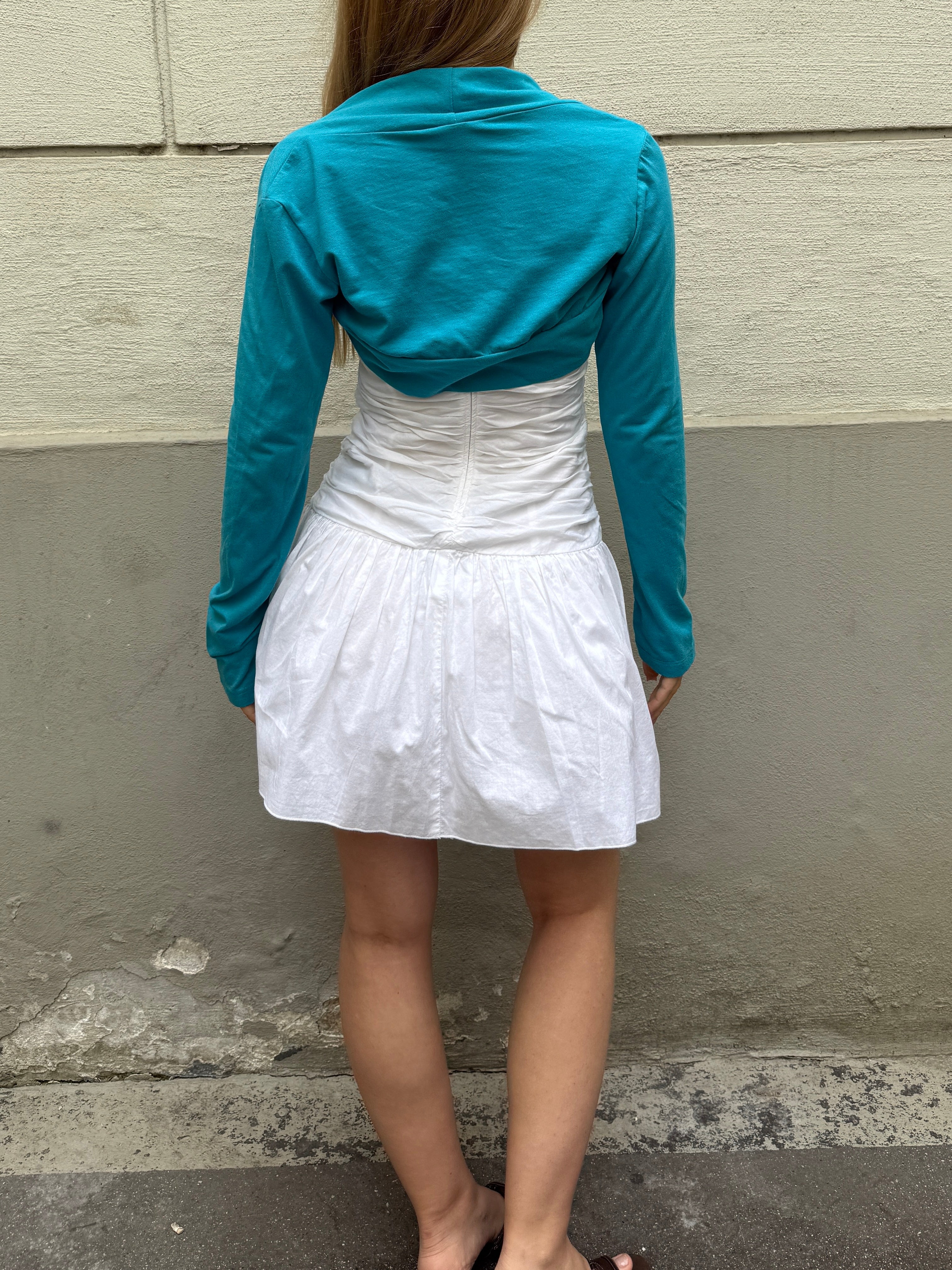 100% Cotton Turquoise Bolero