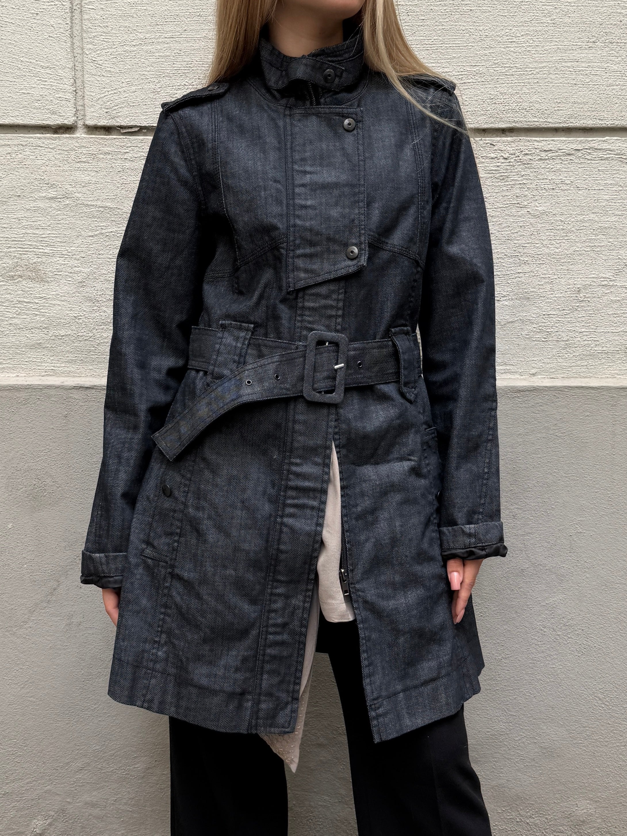 Vintage Y2K Dark Blue Denim Jacket S