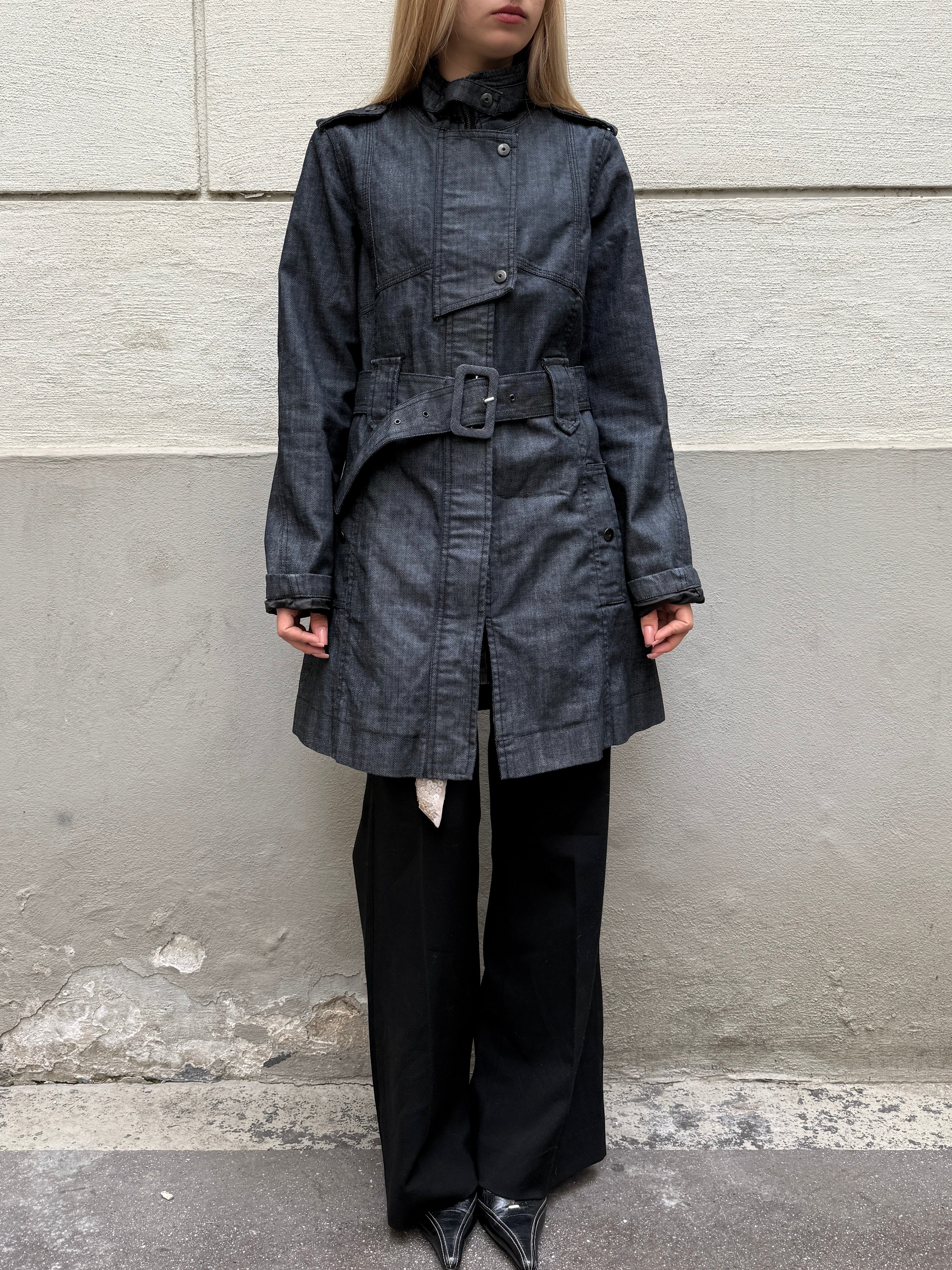 Vintage Y2K Dark Blue Denim Jacket S