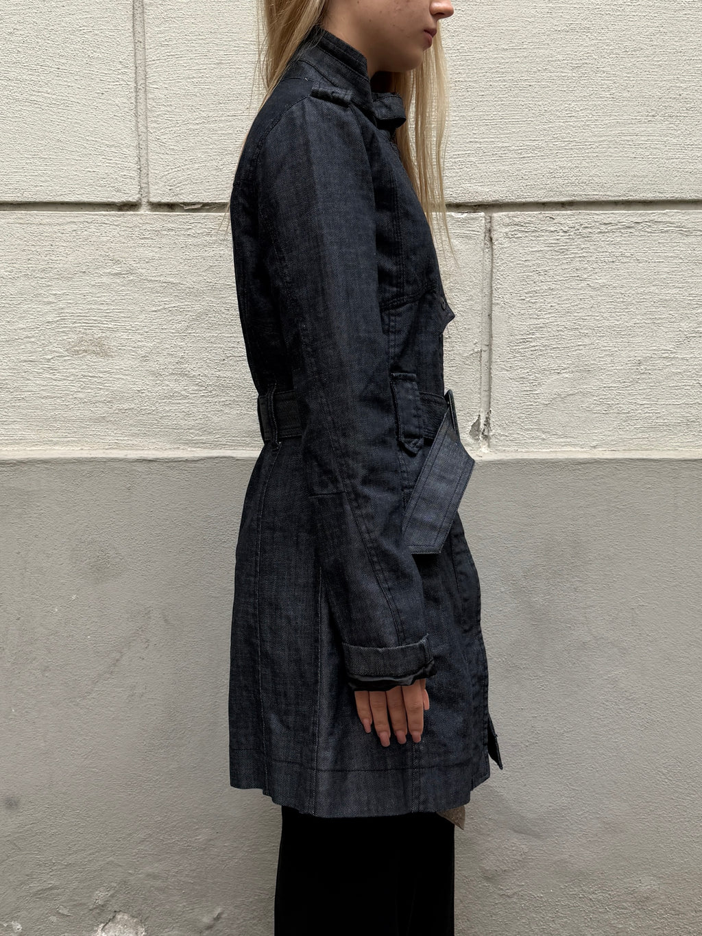 Vintage Y2K Dark Blue Denim Jacket S