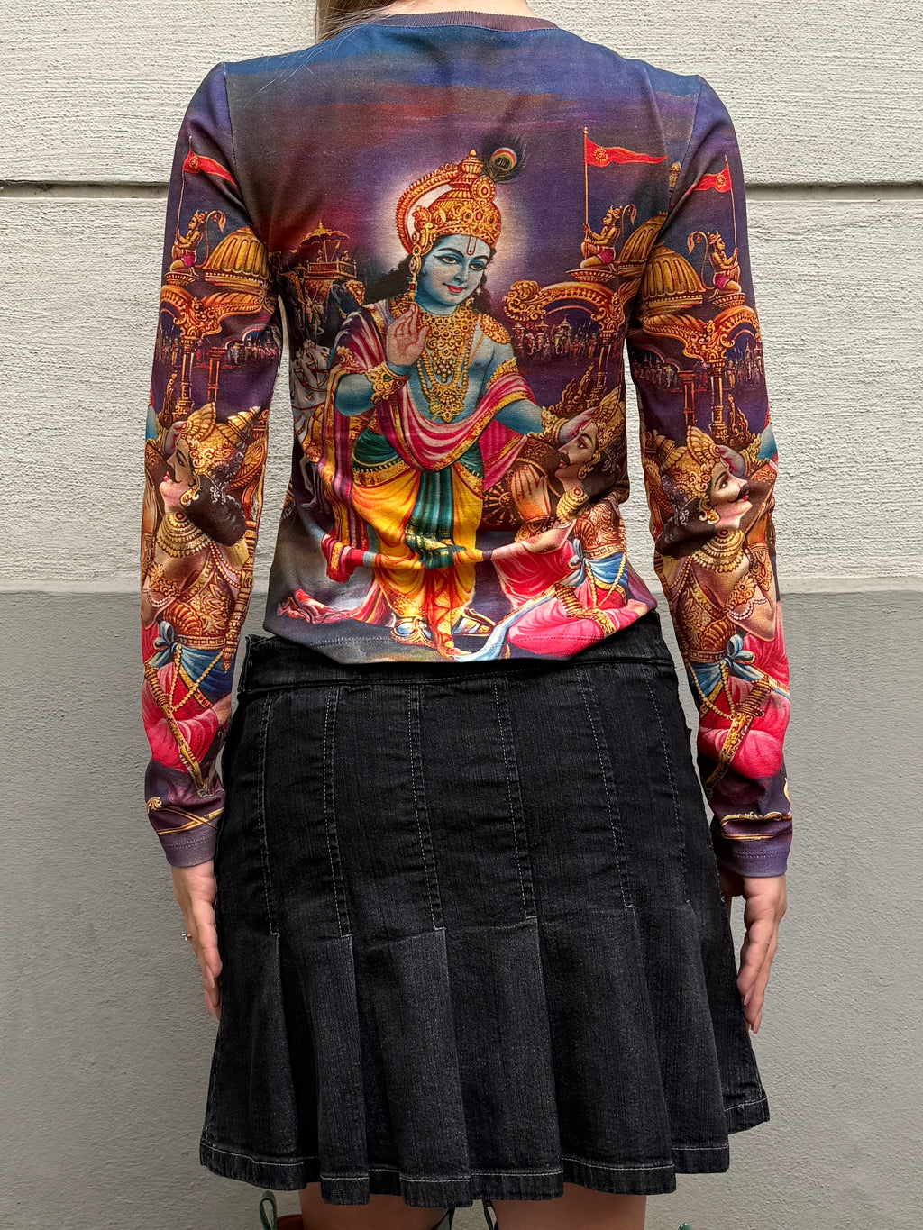 Original Design Hindu Long Sleeve Cotton Shirt S