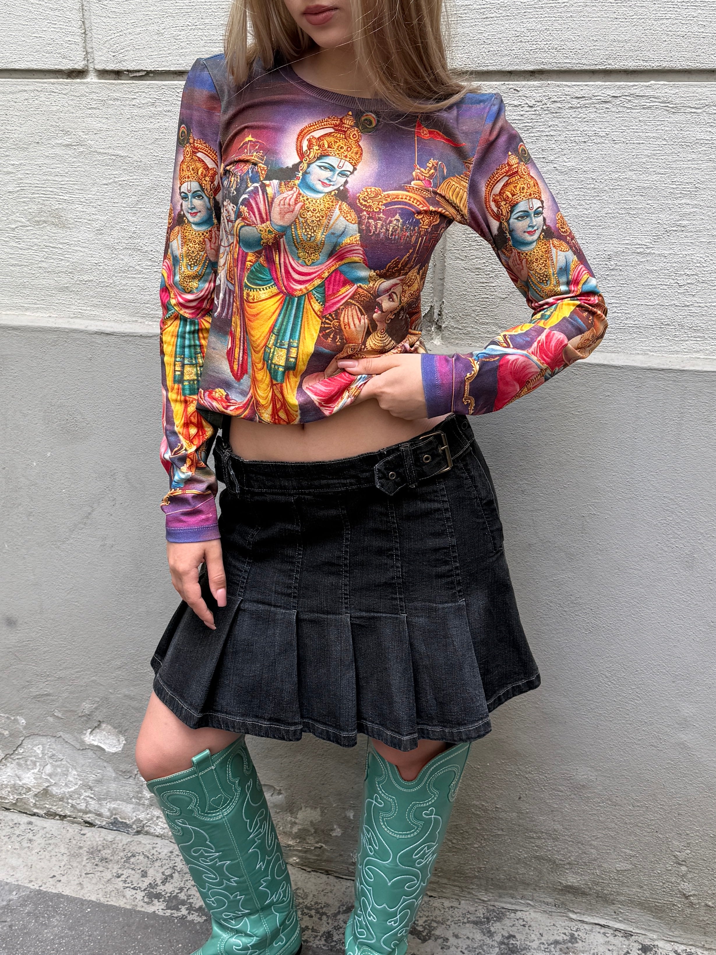 Original Design Hindu Long Sleeve Cotton Shirt S