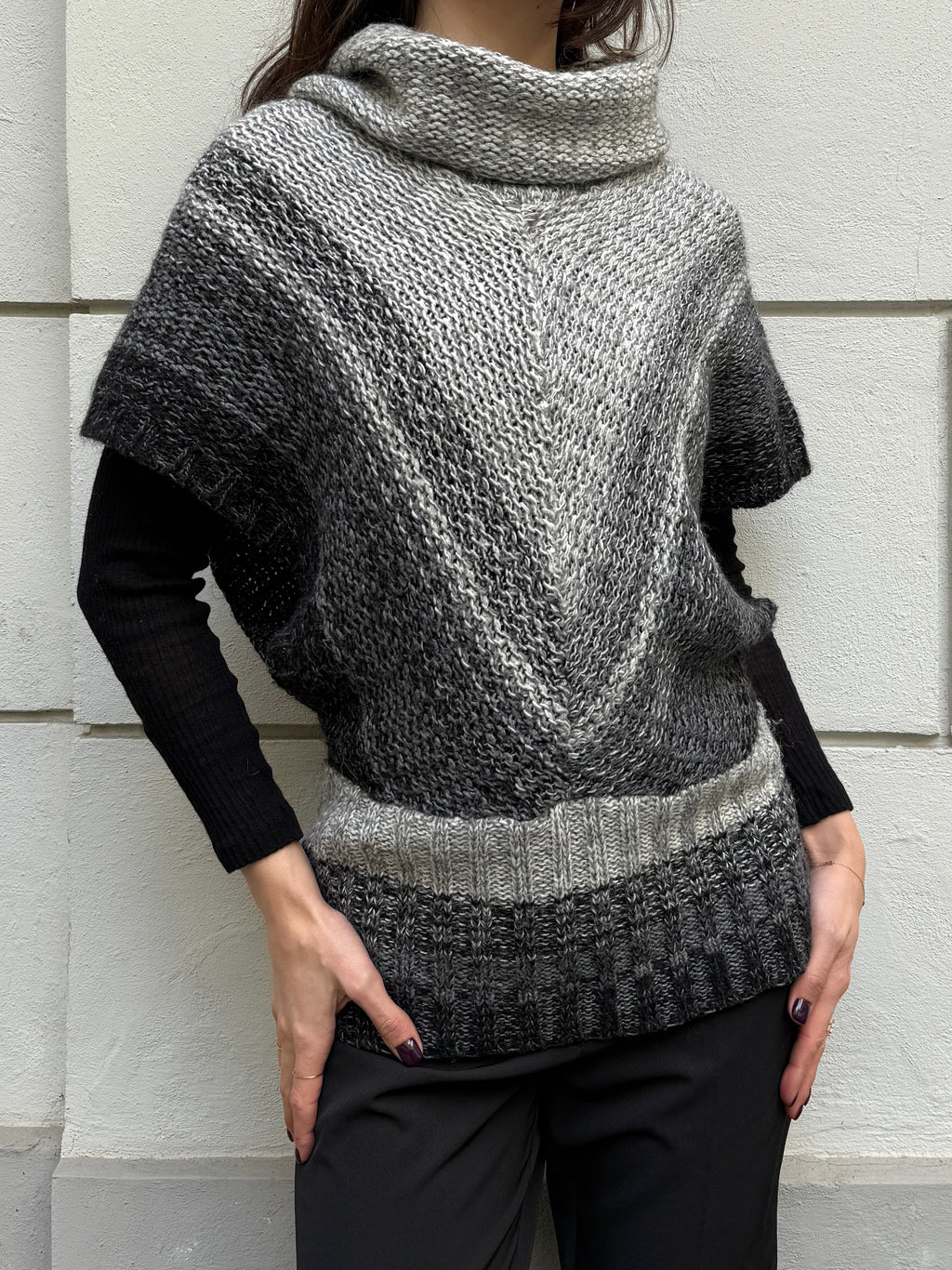 Vintage Wool/Mohair Blend Turtleneck Sweater Top One Size
