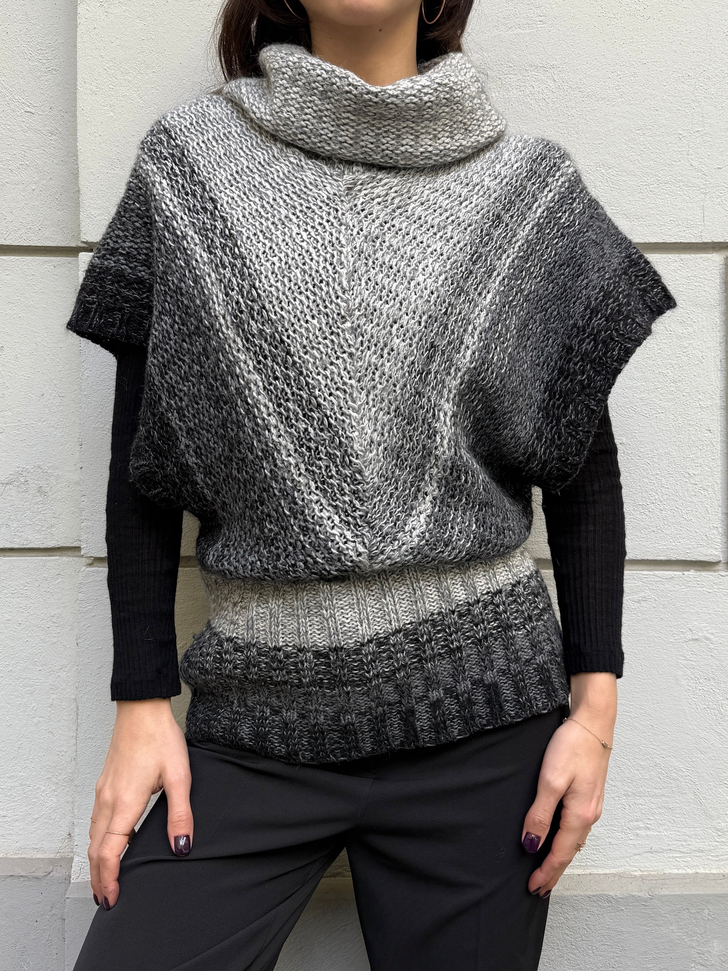 Vintage Wool/Mohair Blend Turtleneck Sweater Top One Size