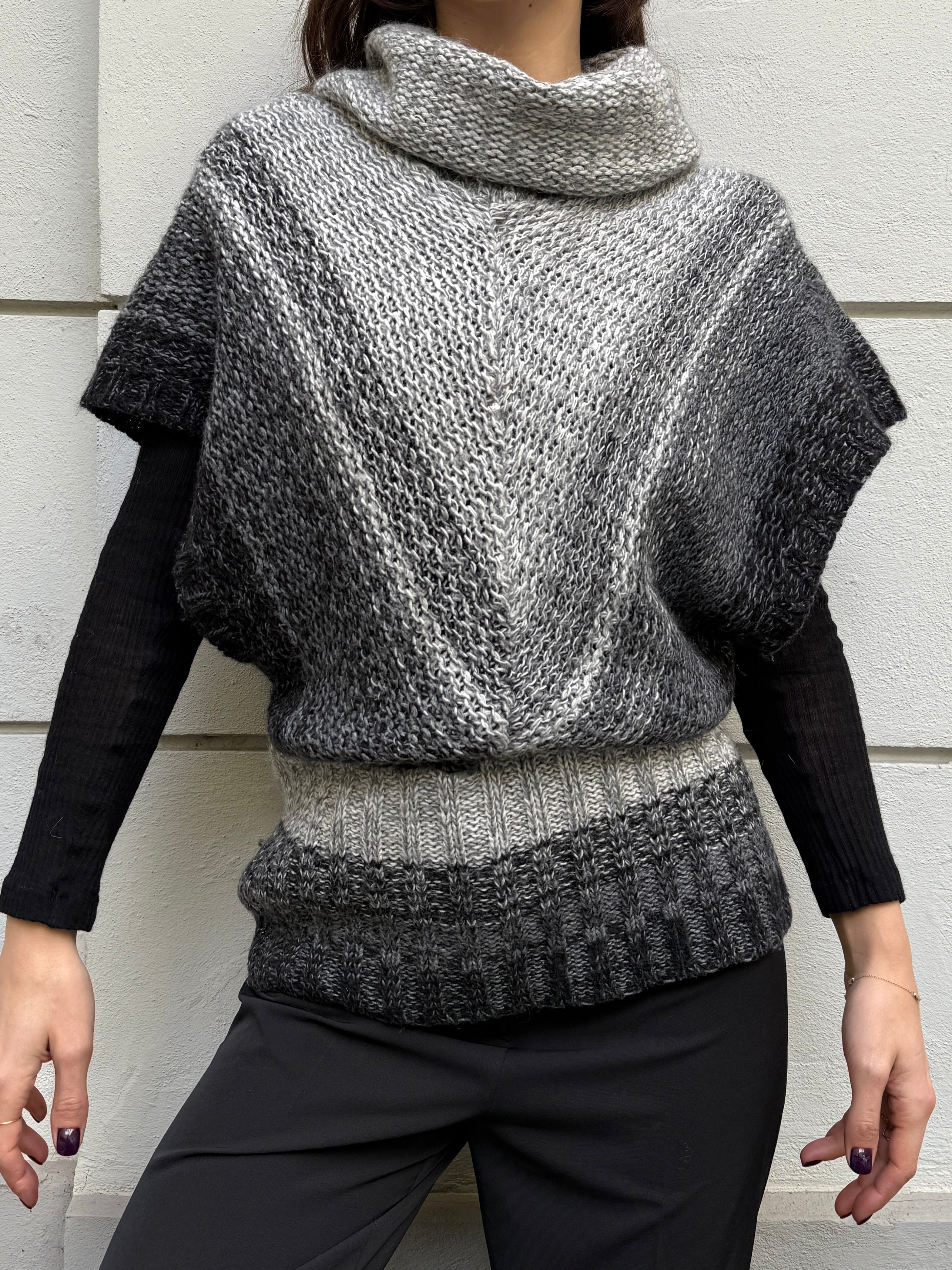 Vintage Wool/Mohair Blend Turtleneck Sweater Top One Size