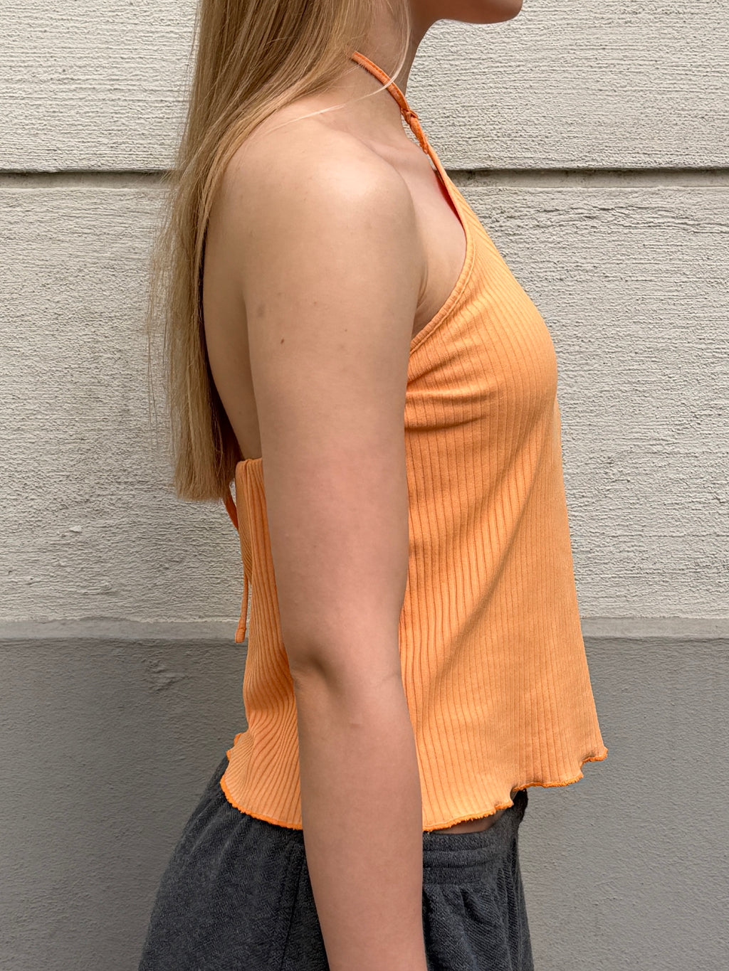 Vintage Y2K Orange Halter Top S/M