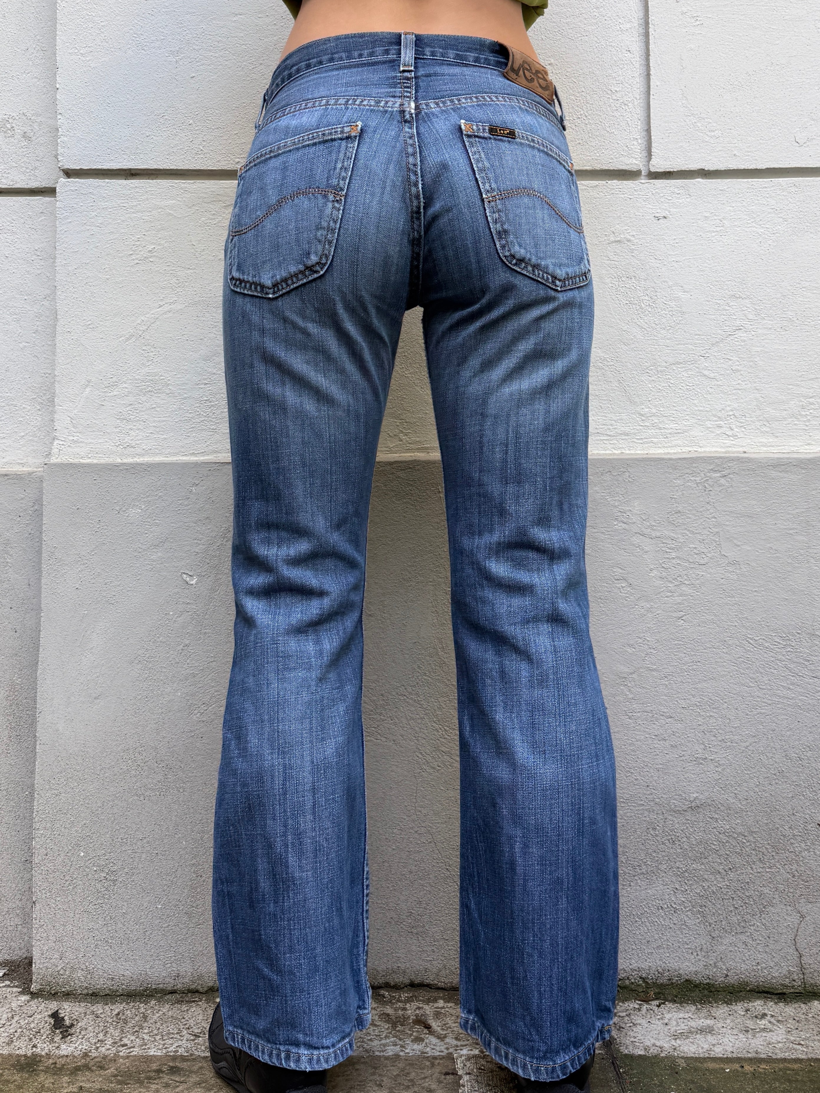 Vintage Lee Straight Leg Denim Bootcut Jeans S/Petite EU 36