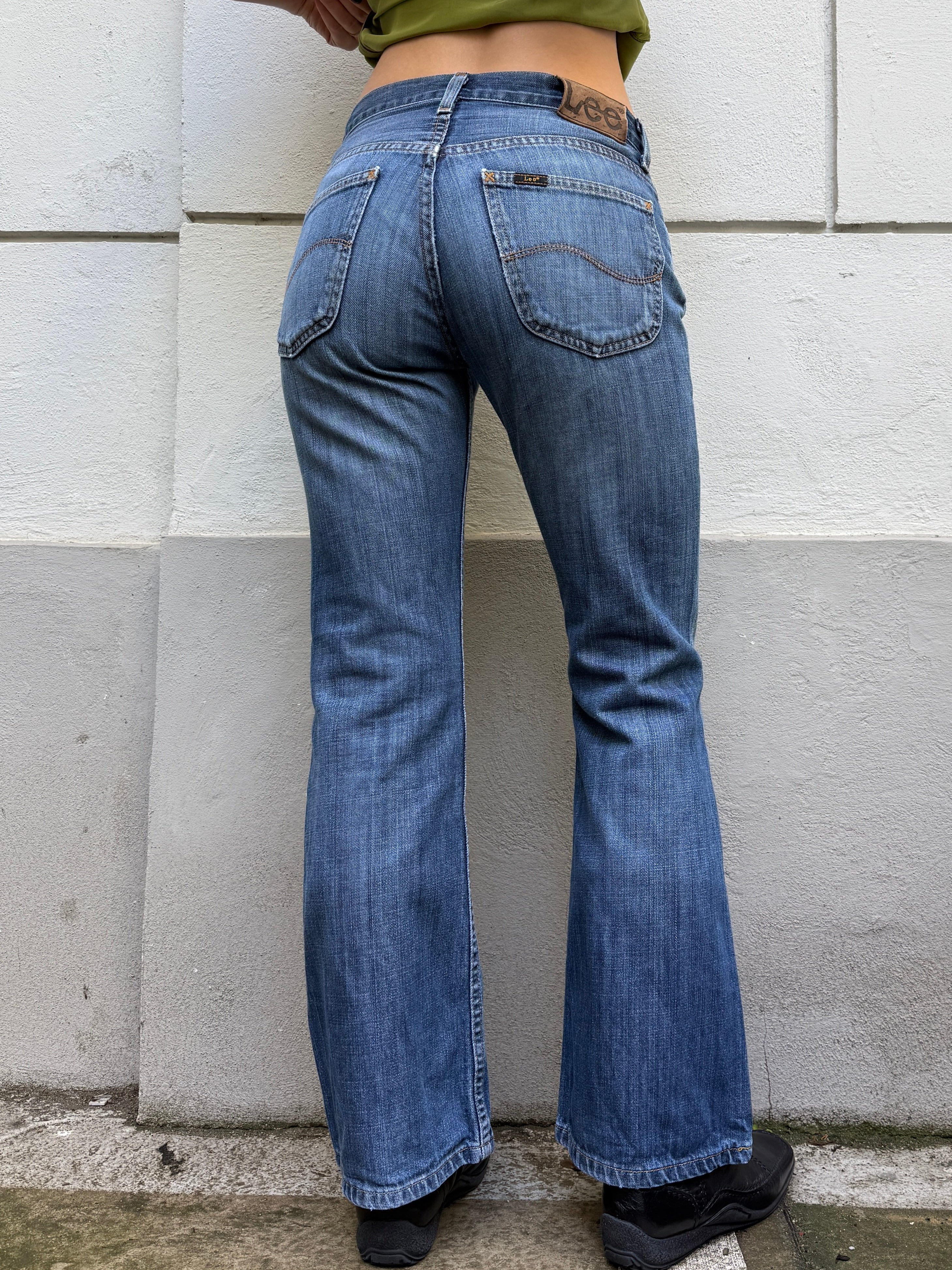 Vintage Lee Straight Leg Denim Bootcut Jeans S/Petite EU 36