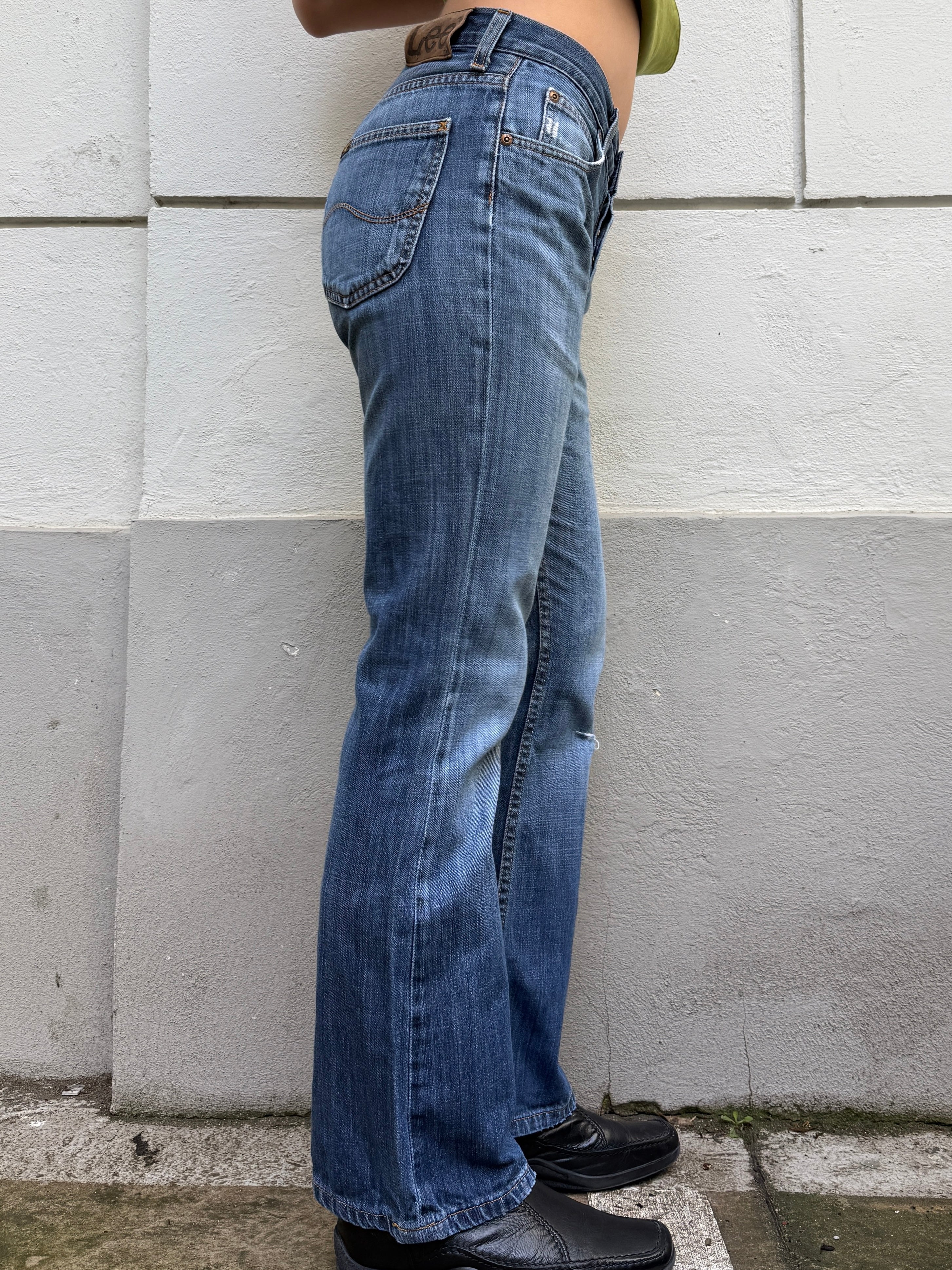 Vintage Lee Straight Leg Denim Bootcut Jeans S/Petite EU 36