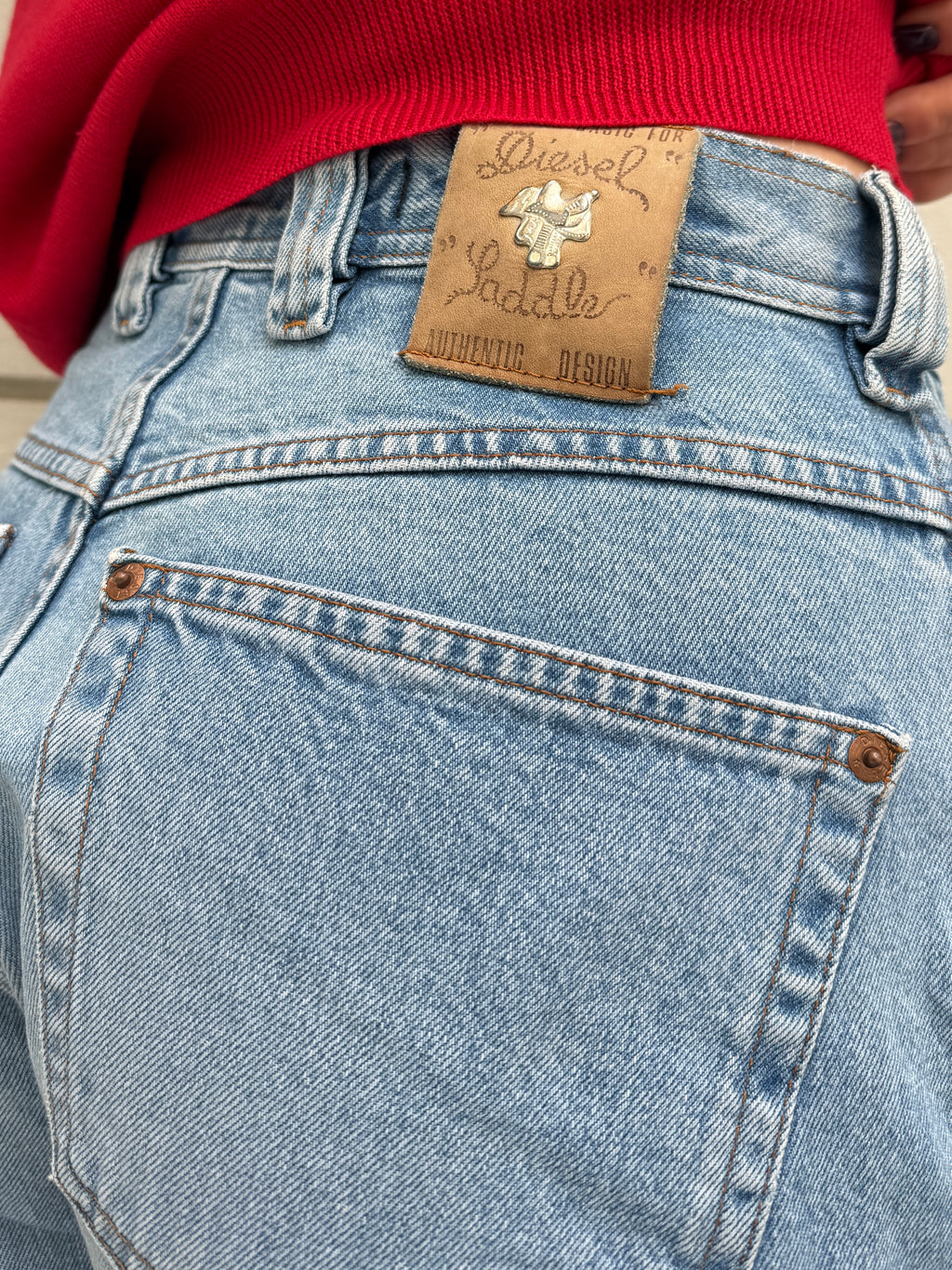 Vintage Diesel 100% Cotton High Waisted Jeans S/M