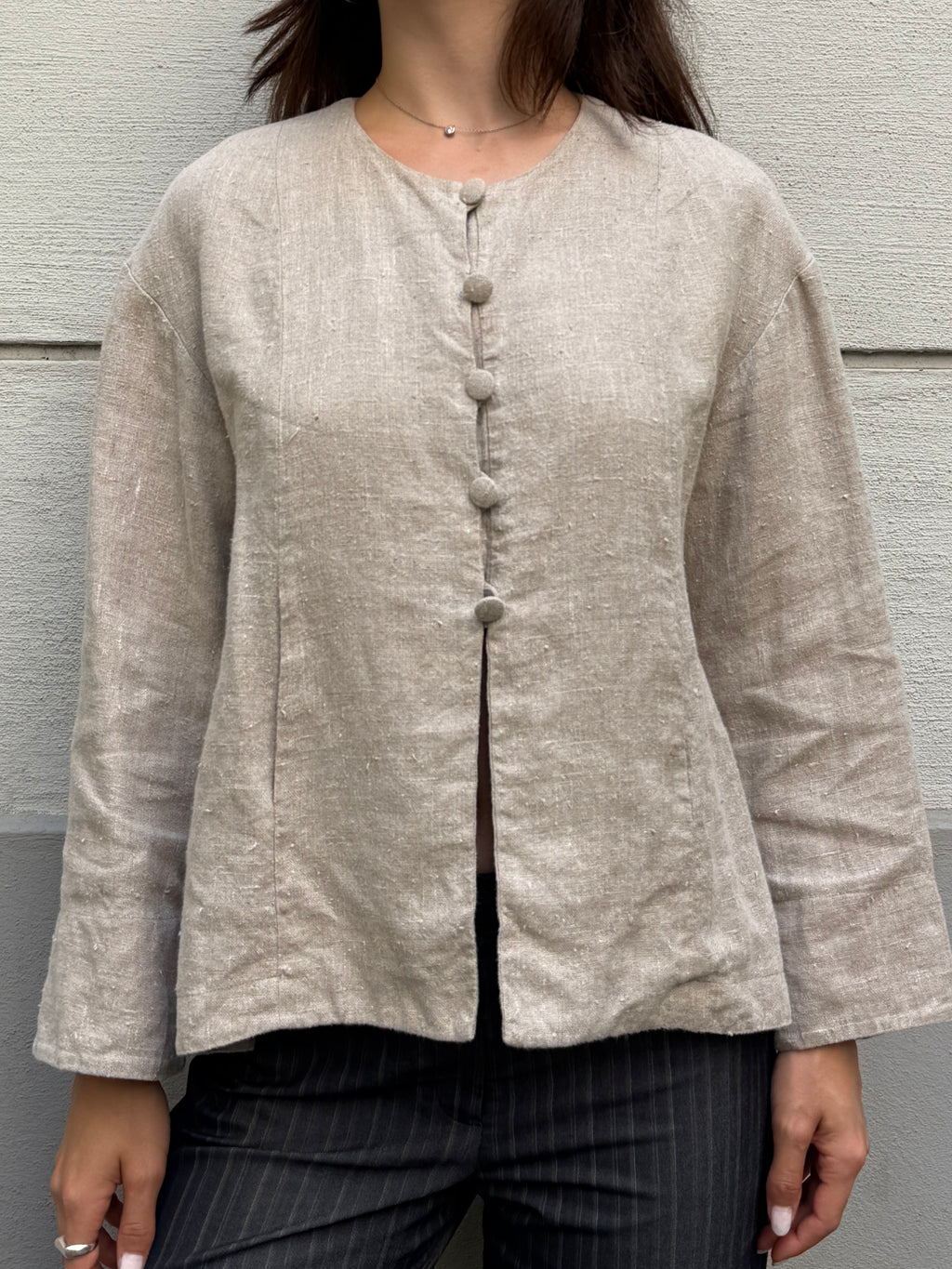 Vintage 100% Linen Jacket S/M