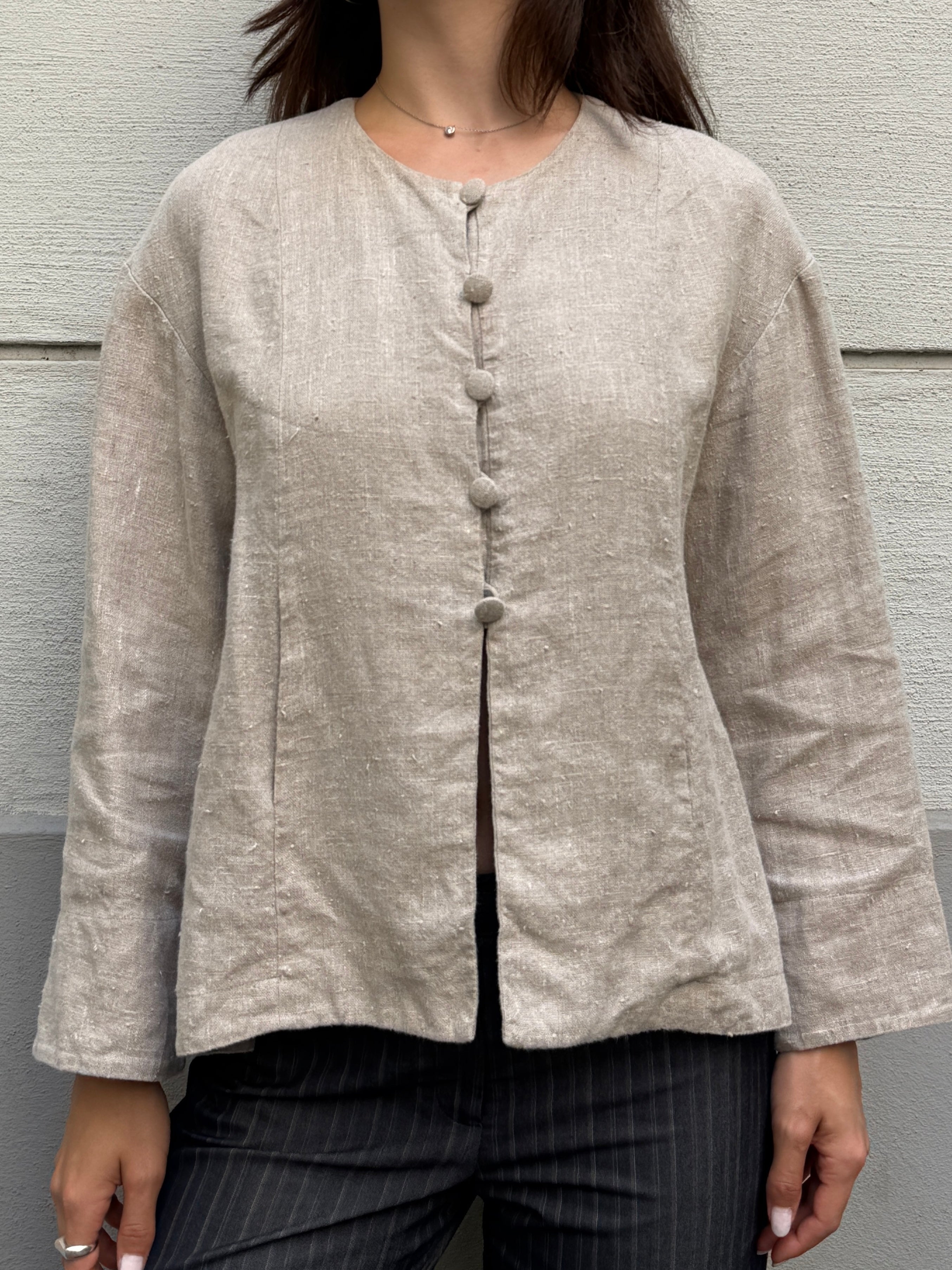 Vintage 100% Linen Jacket S/M