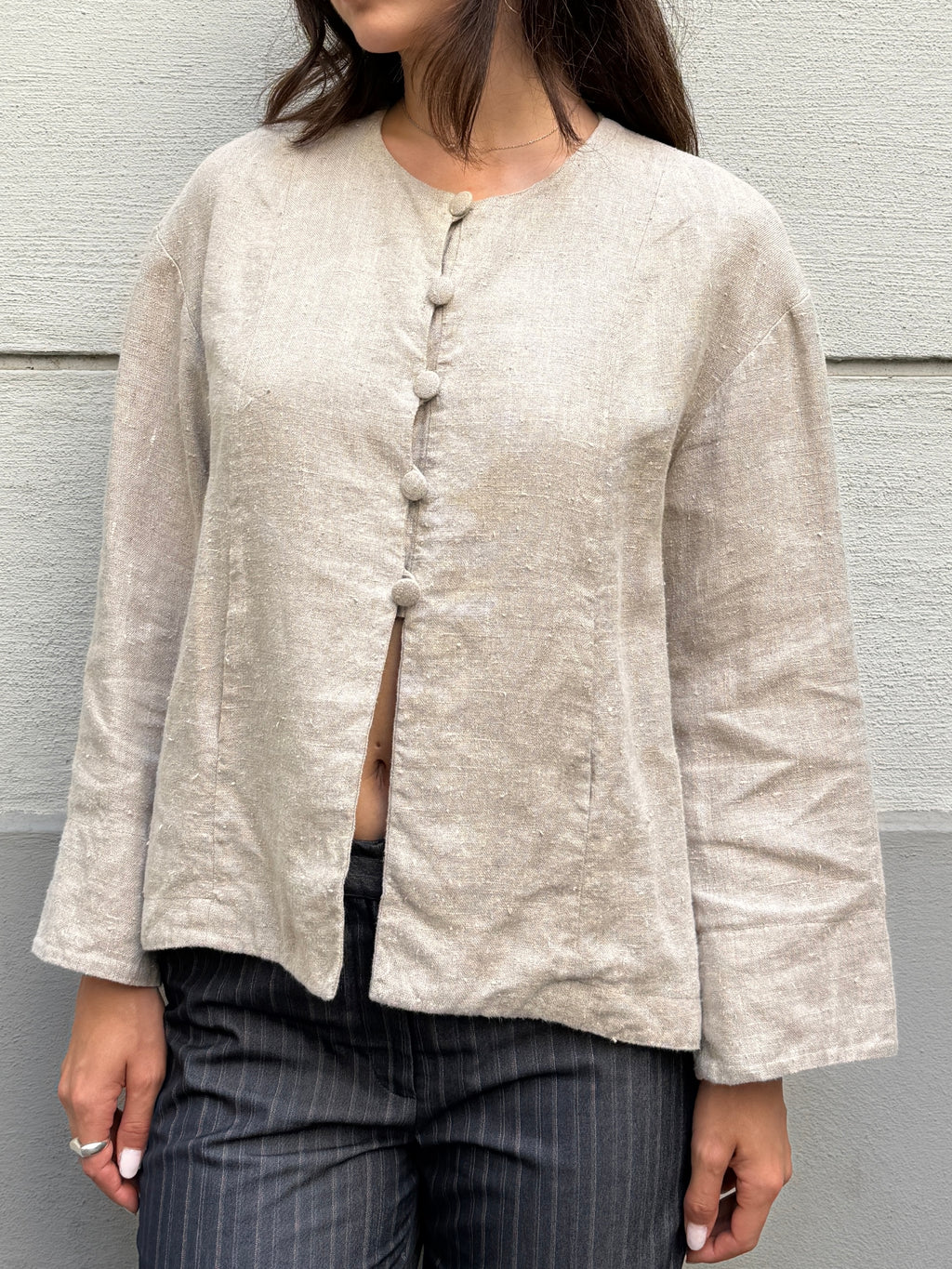 Vintage 100% Linen Jacket S/M