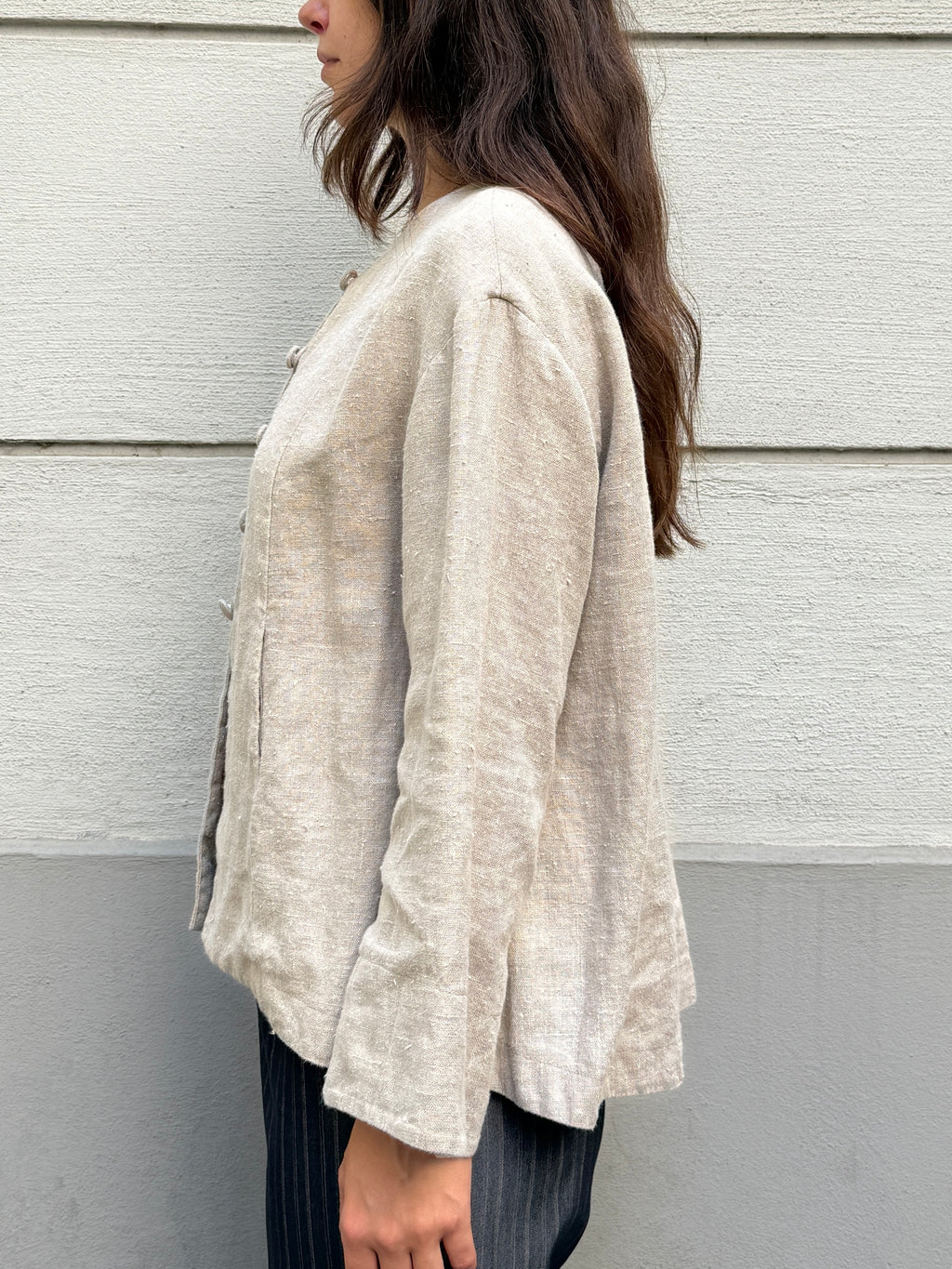 Vintage 100% Linen Jacket S/M