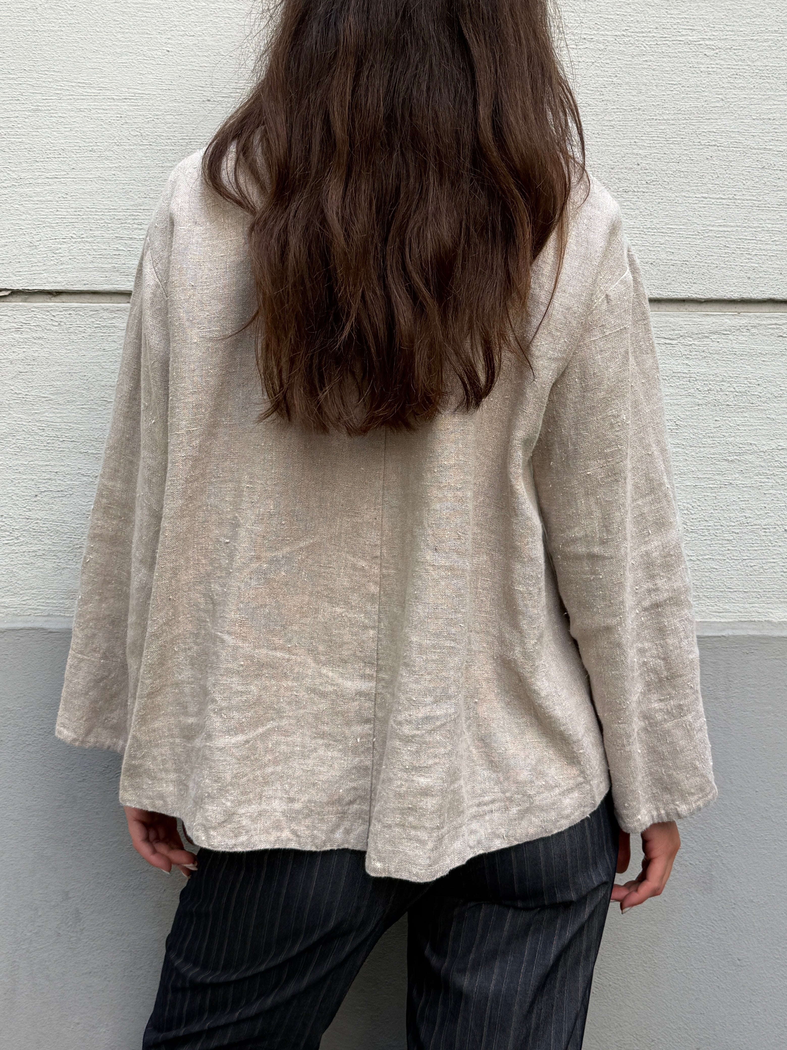 Vintage 100% Linen Jacket S/M