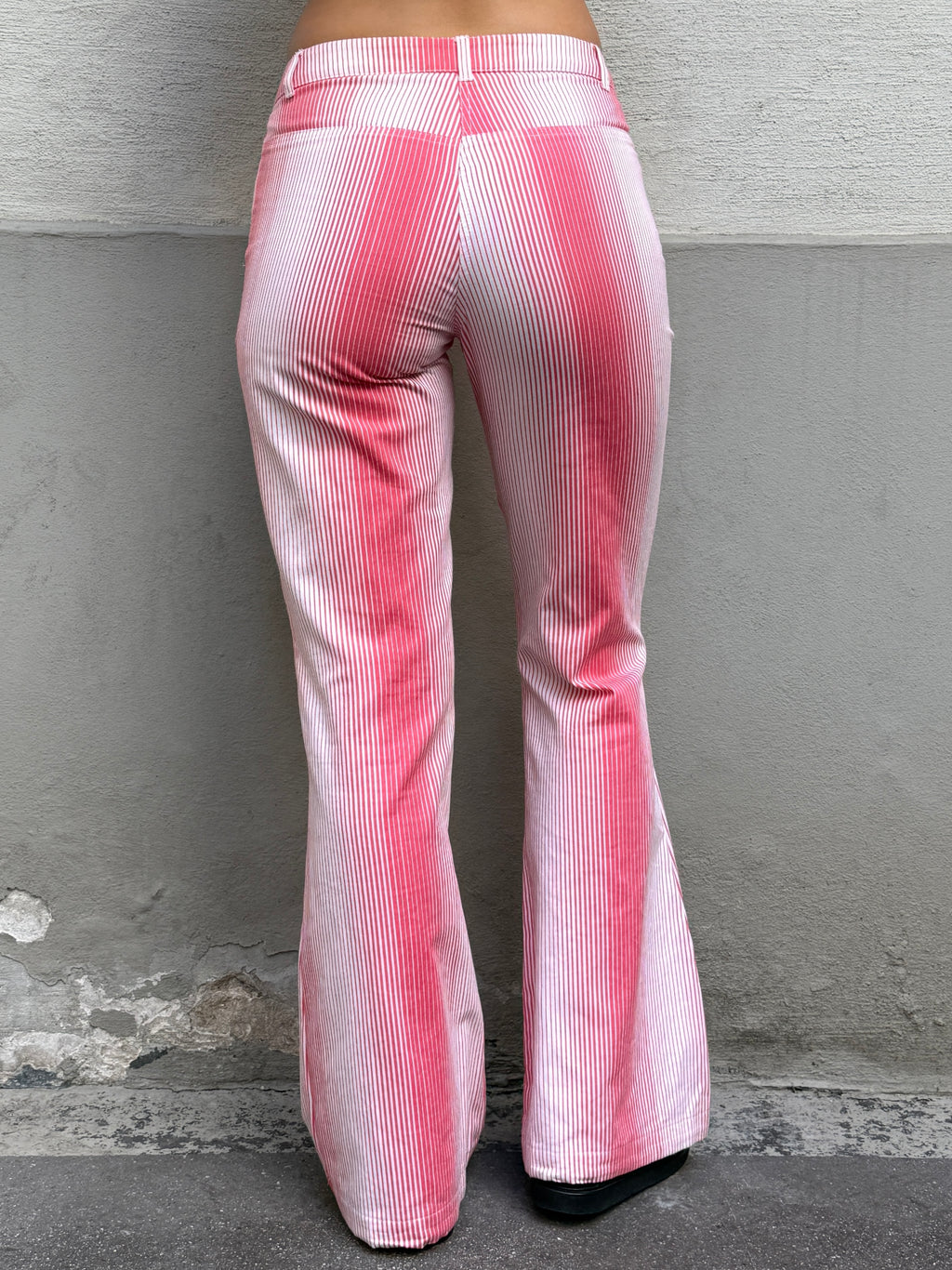 Vintage Y2K Low/Mid Waist Cotton Striped Trousers S