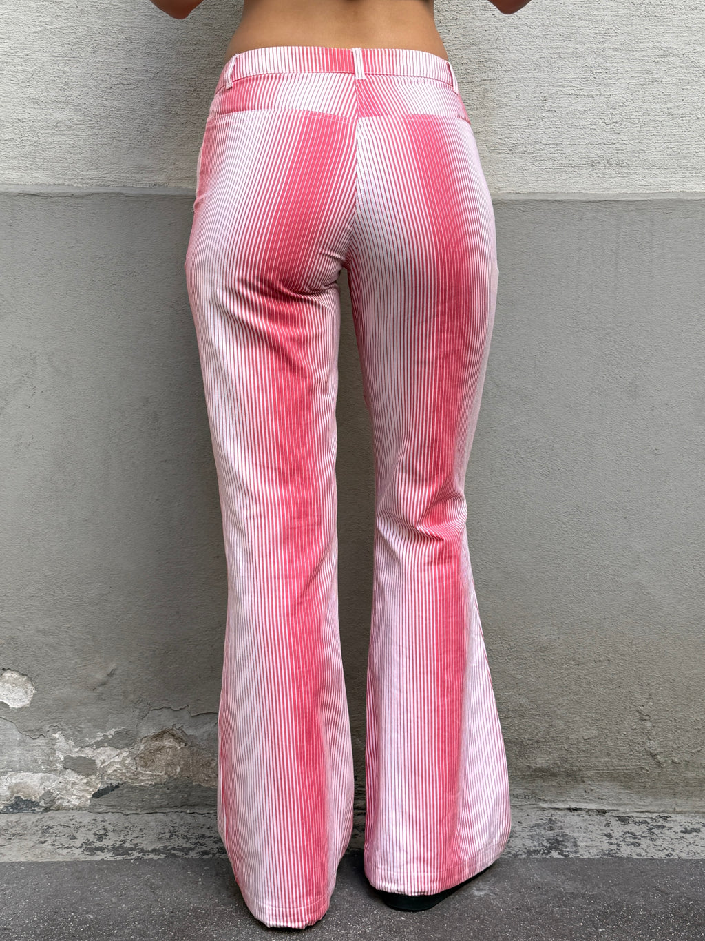 Vintage Y2K Low/Mid Waist Cotton Striped Trousers S
