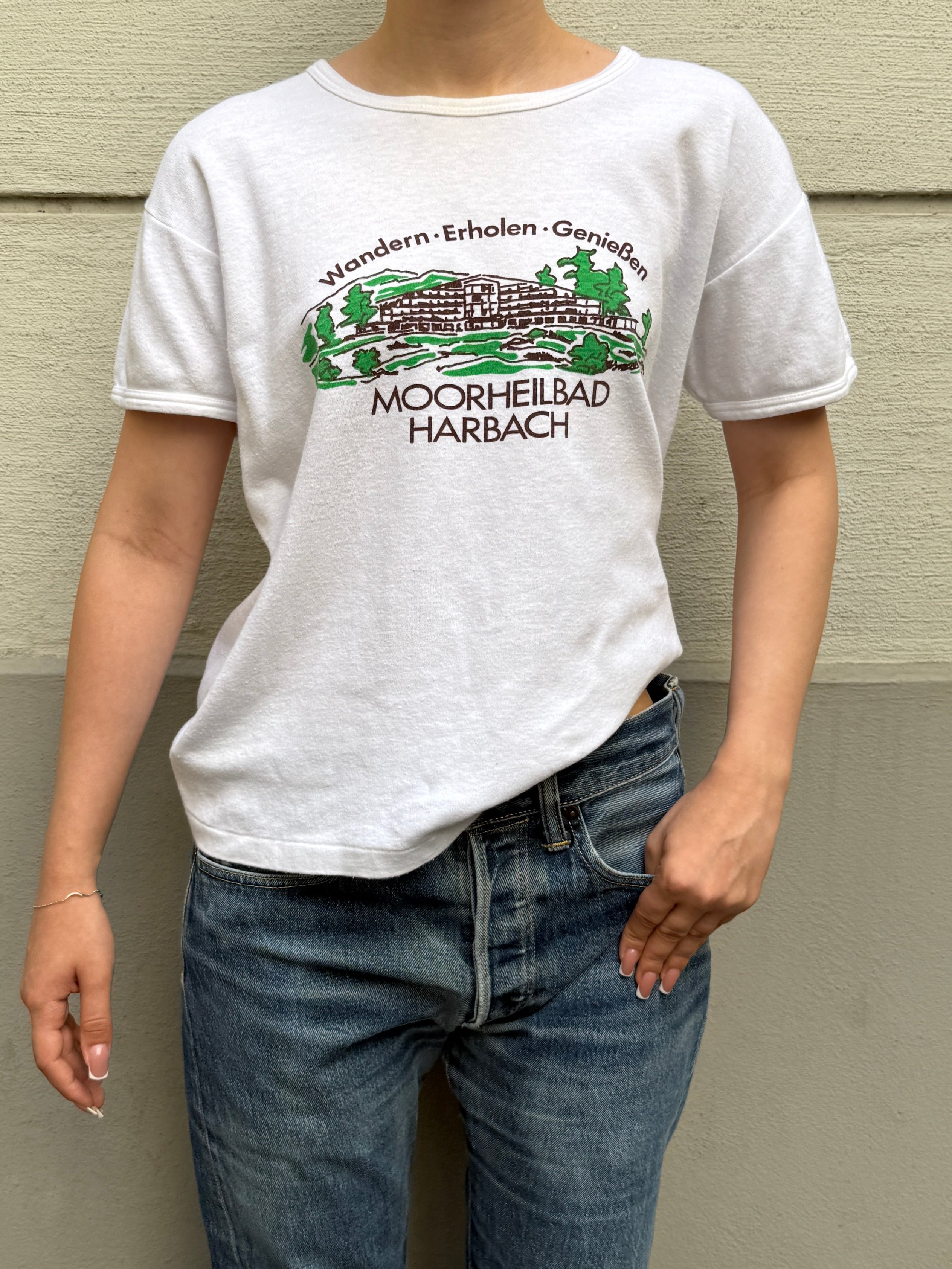 Vintage 100% Cotton White Austrian Tee S/M