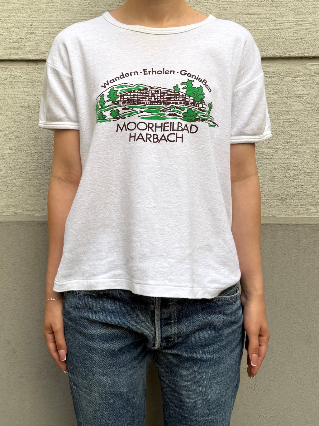Vintage 100% Cotton White Austrian Tee S/M