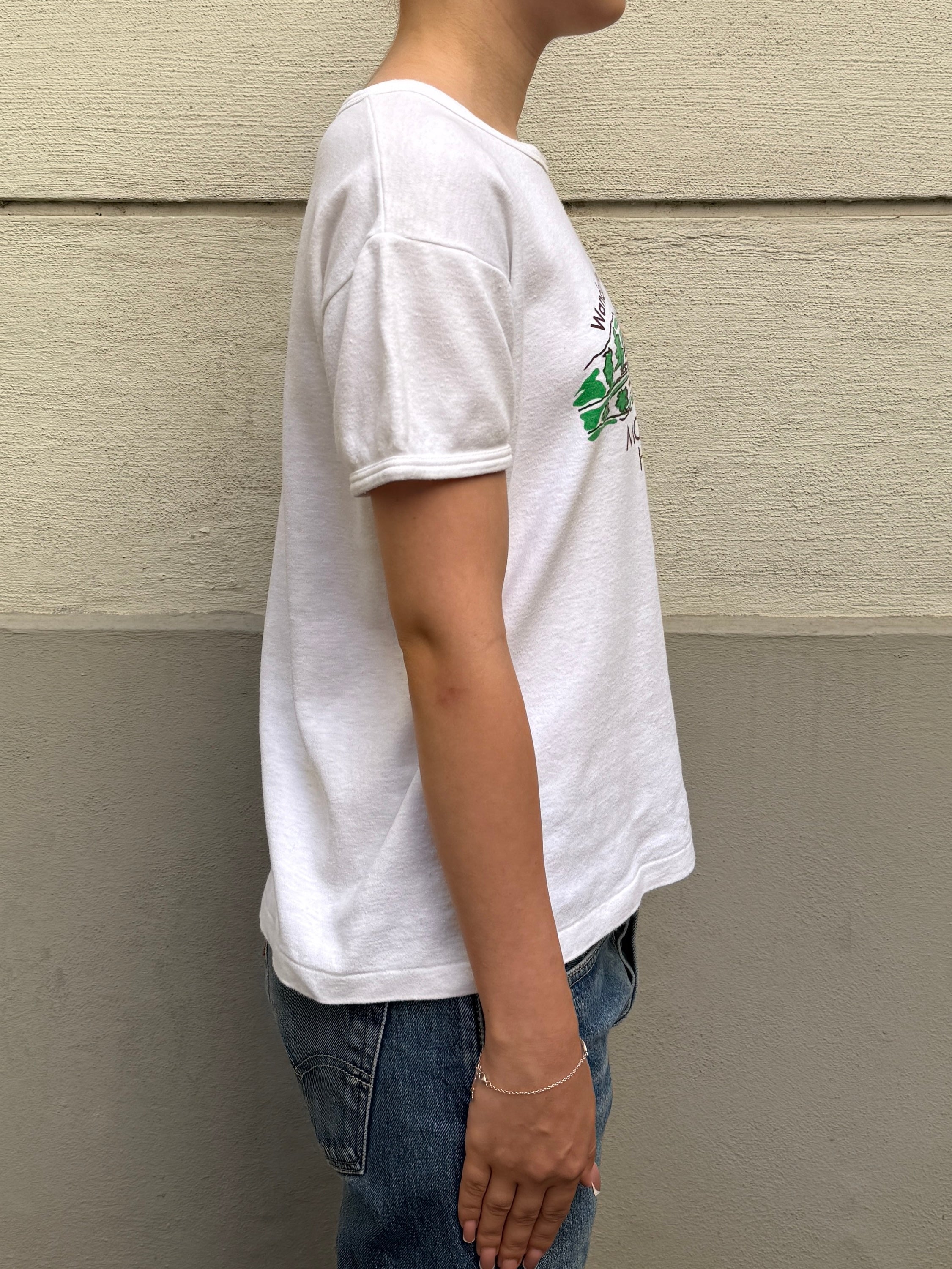 Vintage 100% Cotton White Austrian Tee S/M