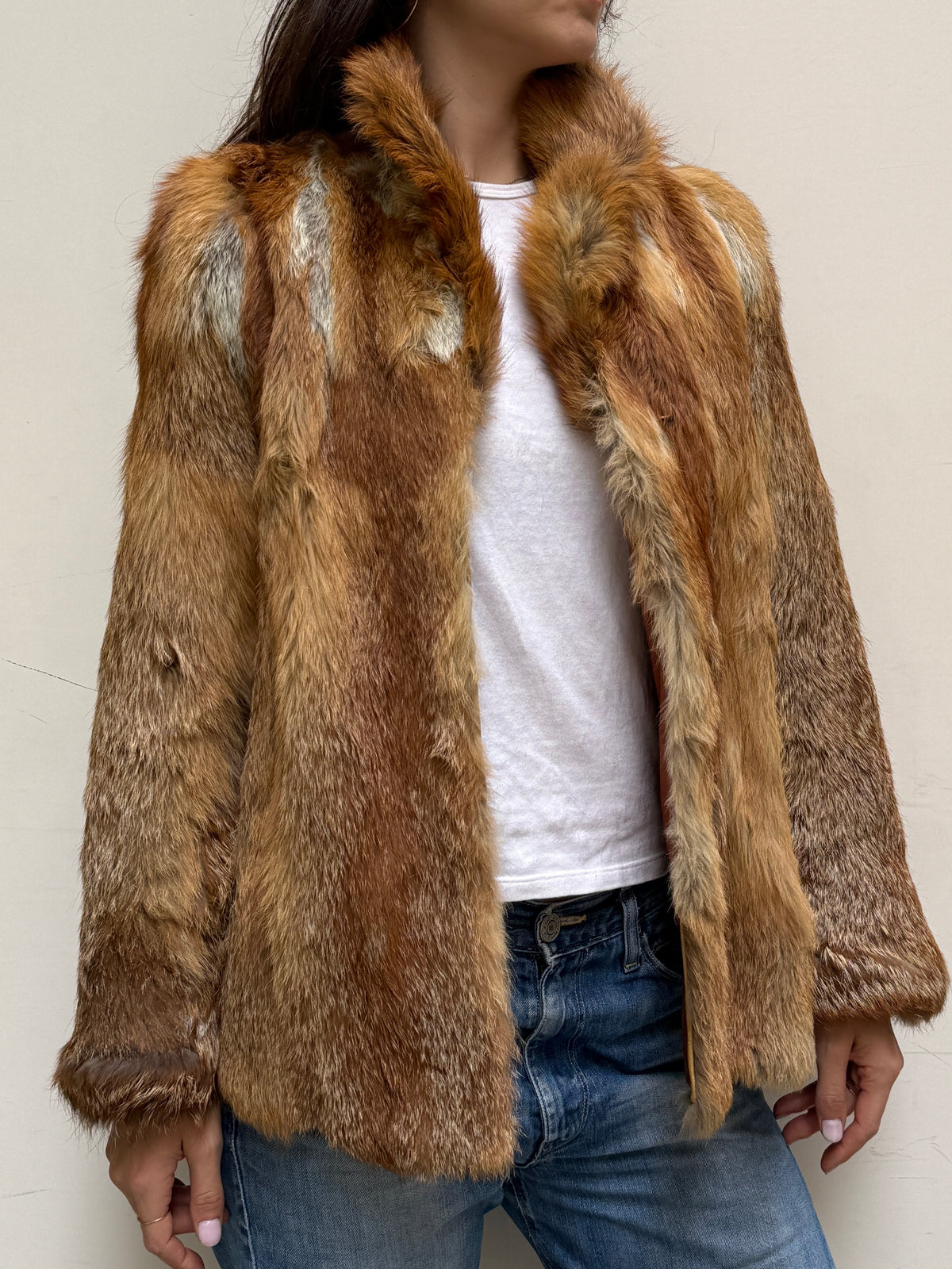 Vintage Fox Fur Coat S