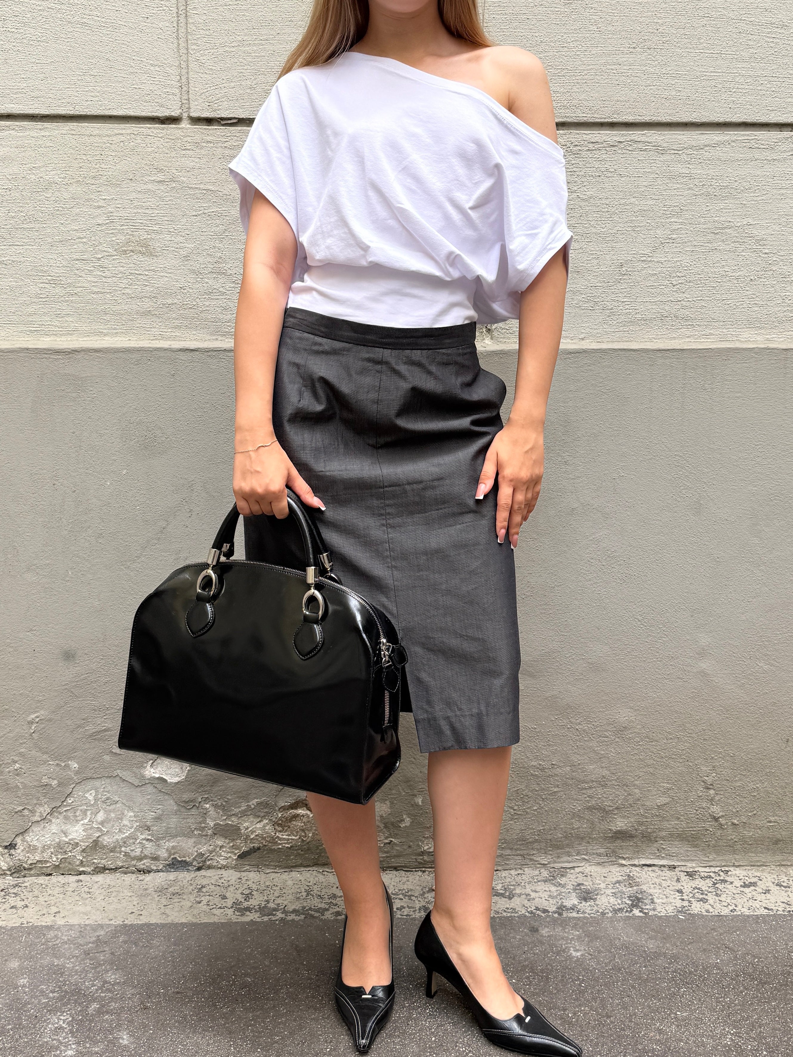 Vintage Coccinelle Black Patent Leather Bag