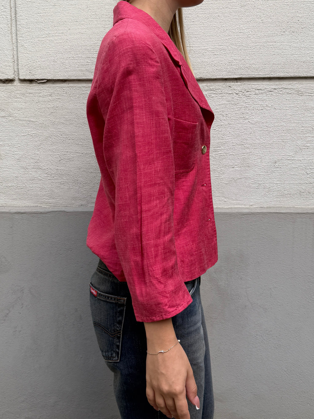 Vintage Escada Linen/Silk Blazer Jacket S/M