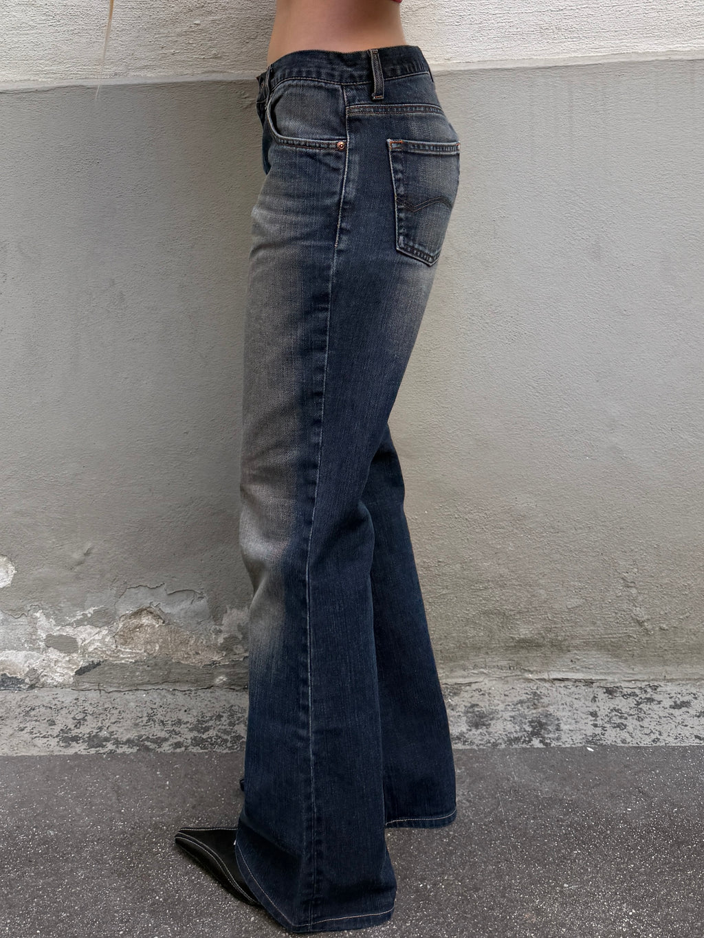 Vintage Mid Waist Bootleg Jeans S/Petite