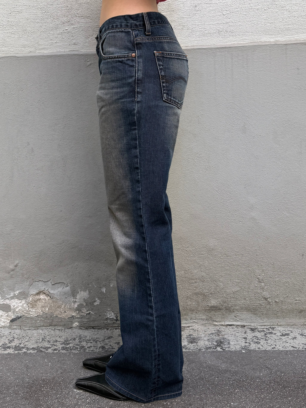 Vintage Mid Waist Bootleg Jeans S/Petite
