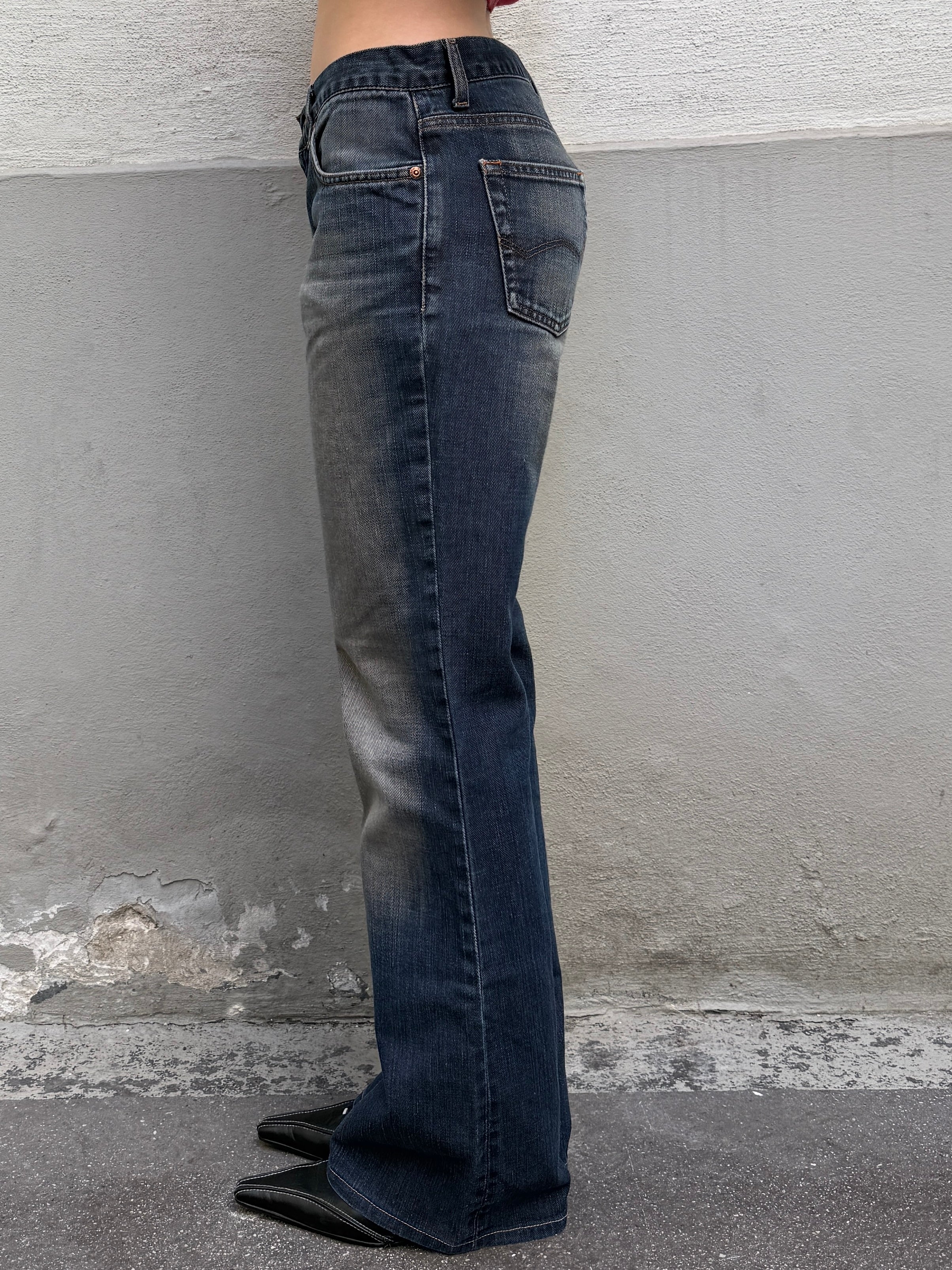 Vintage Mid Waist Bootleg Jeans S/Petite