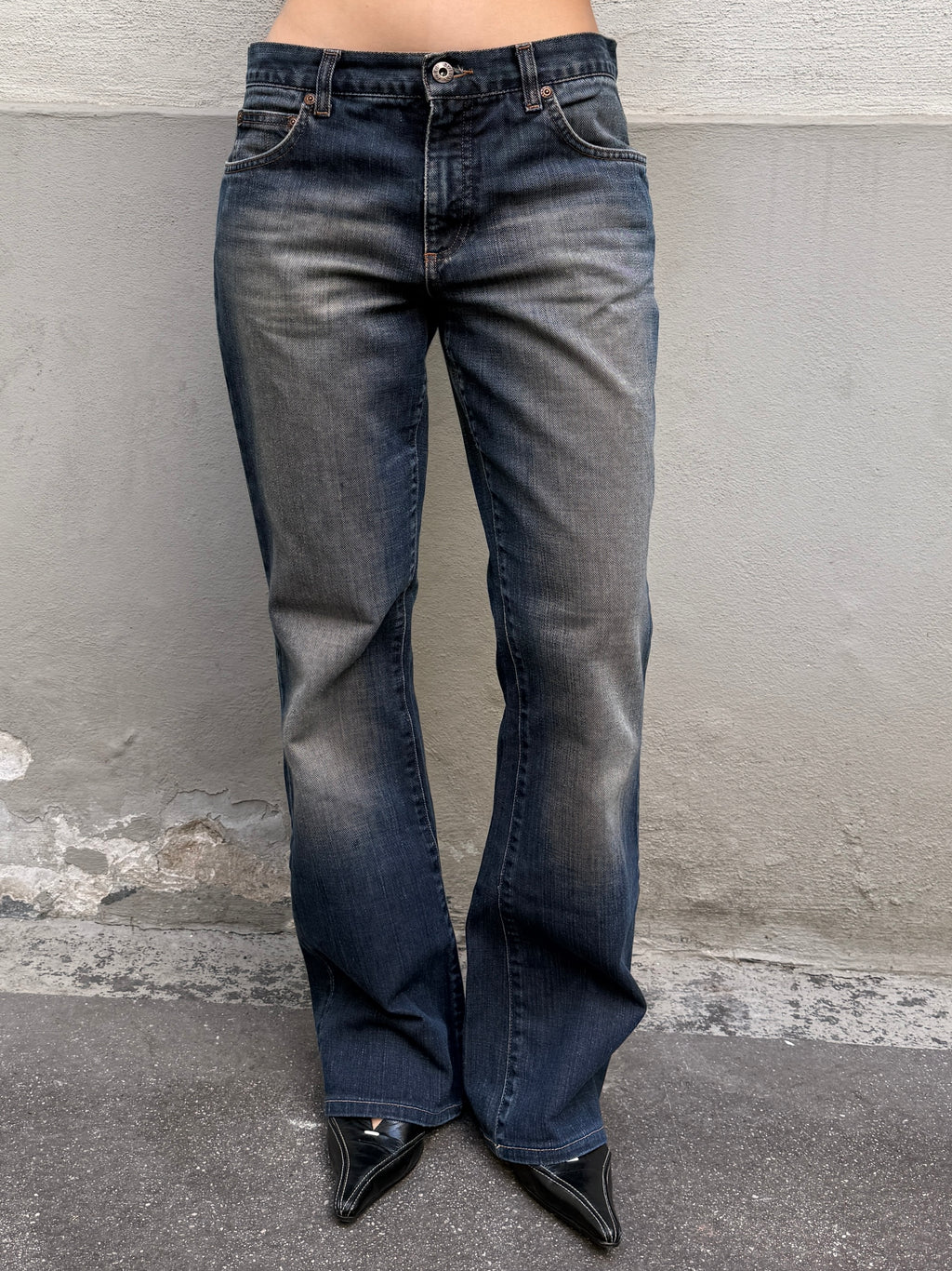 Vintage Mid Waist Bootleg Jeans S/Petite