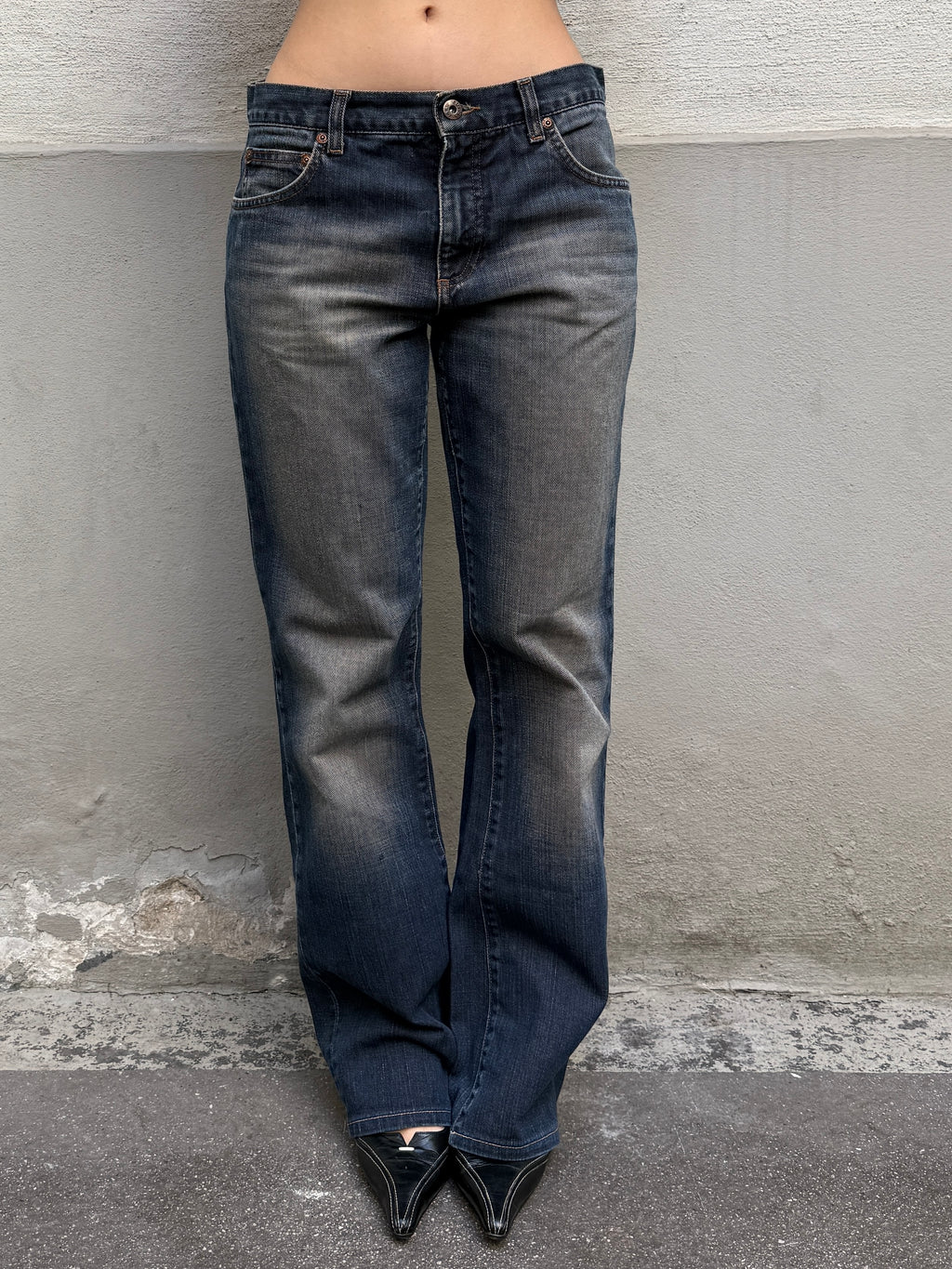 Vintage Mid Waist Bootleg Jeans S/Petite