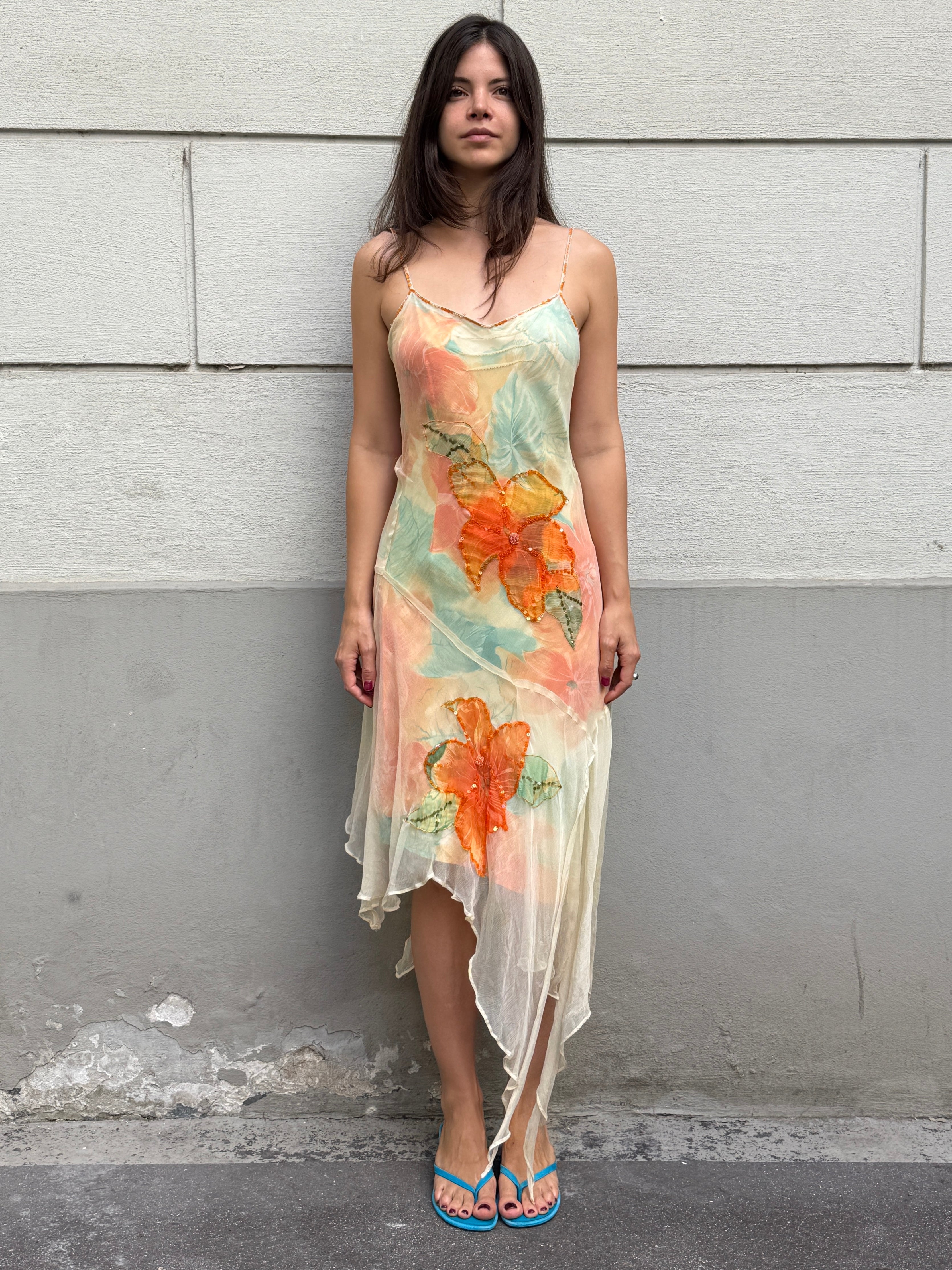 Vintage Y2K Derhy Asymmetrical Dress S
