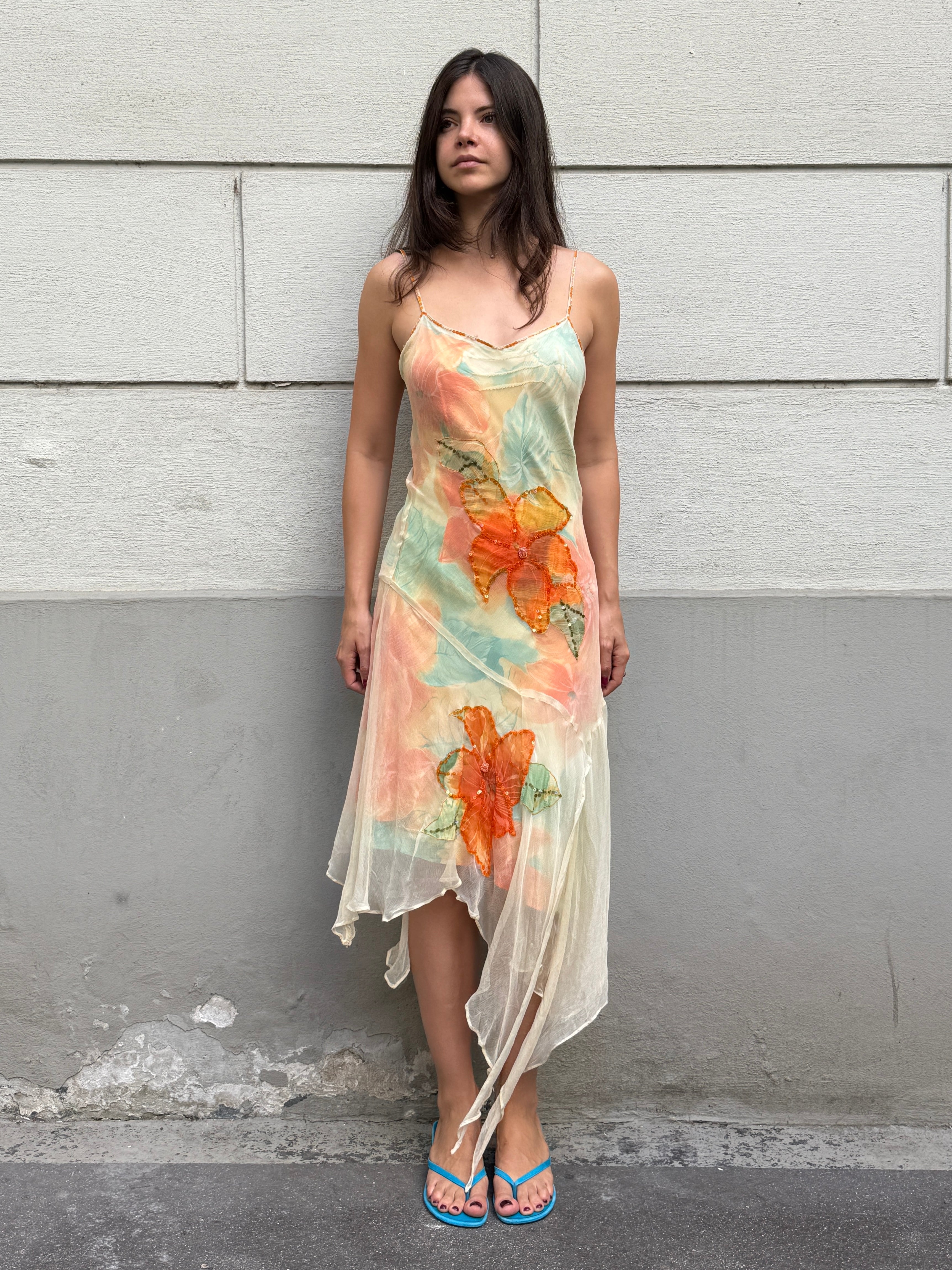 Vintage Y2K Derhy Asymmetrical Dress S