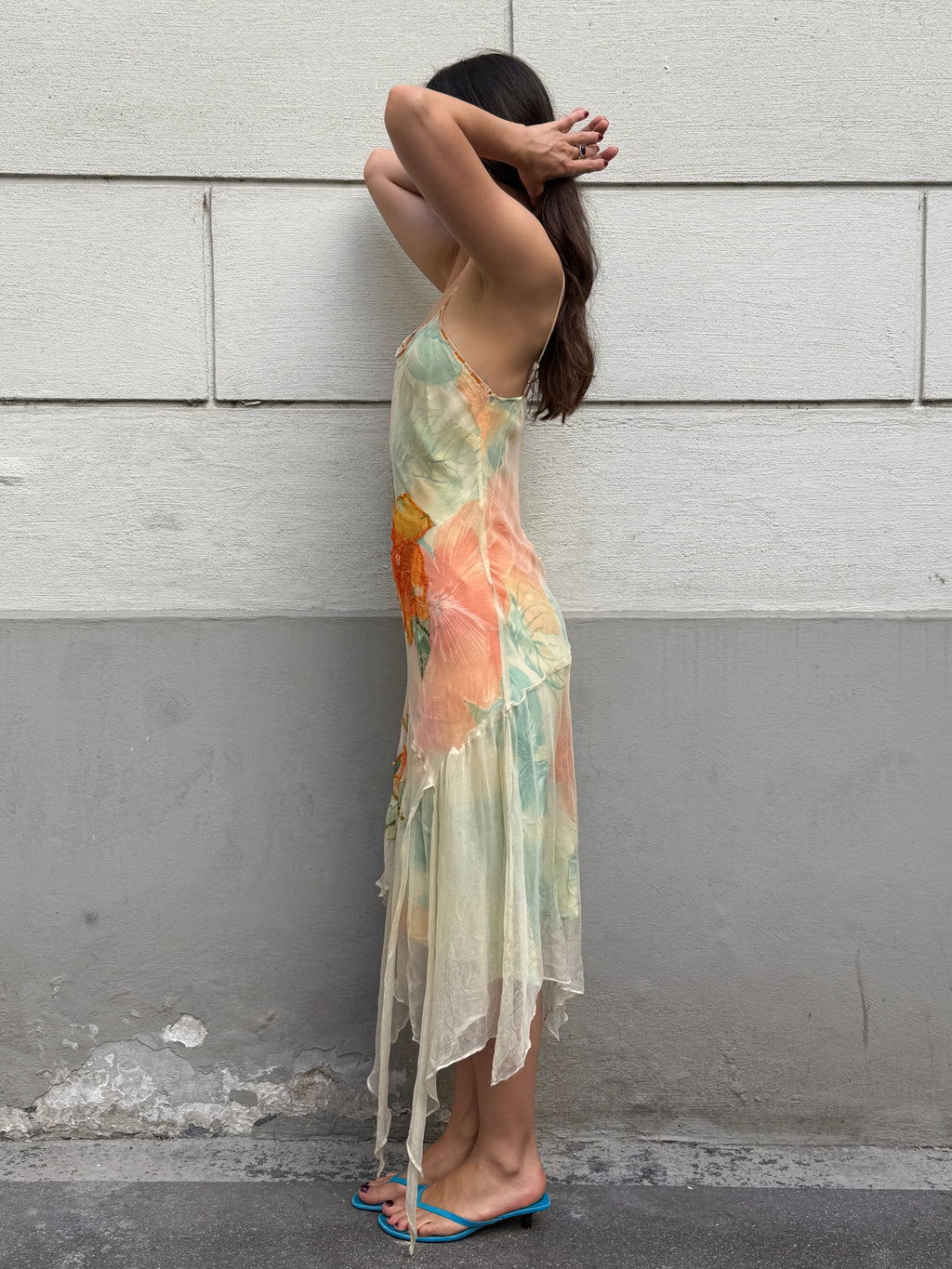 Vintage Y2K Derhy Asymmetrical Dress S