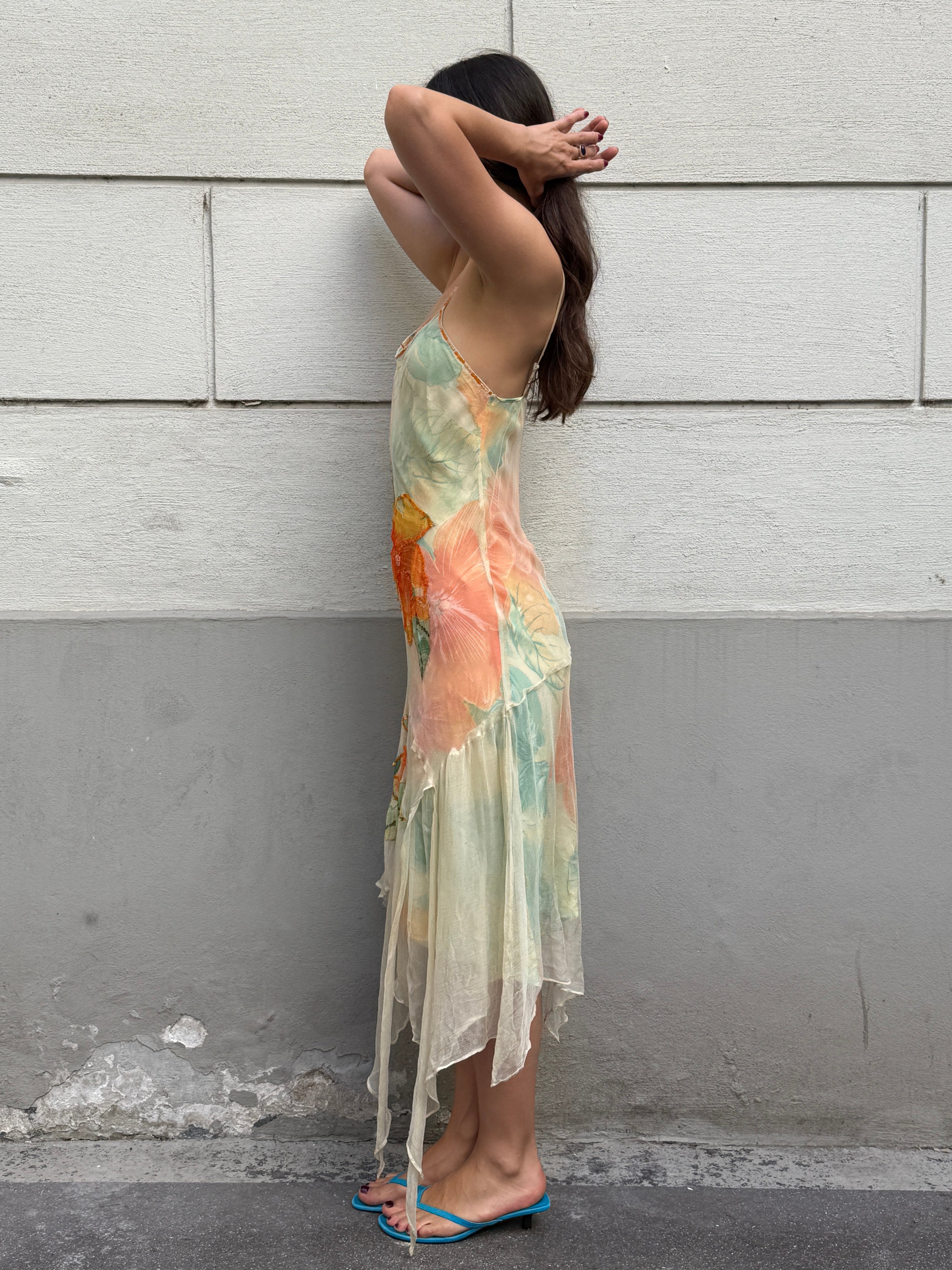 Vintage Y2K Derhy Asymmetrical Dress S