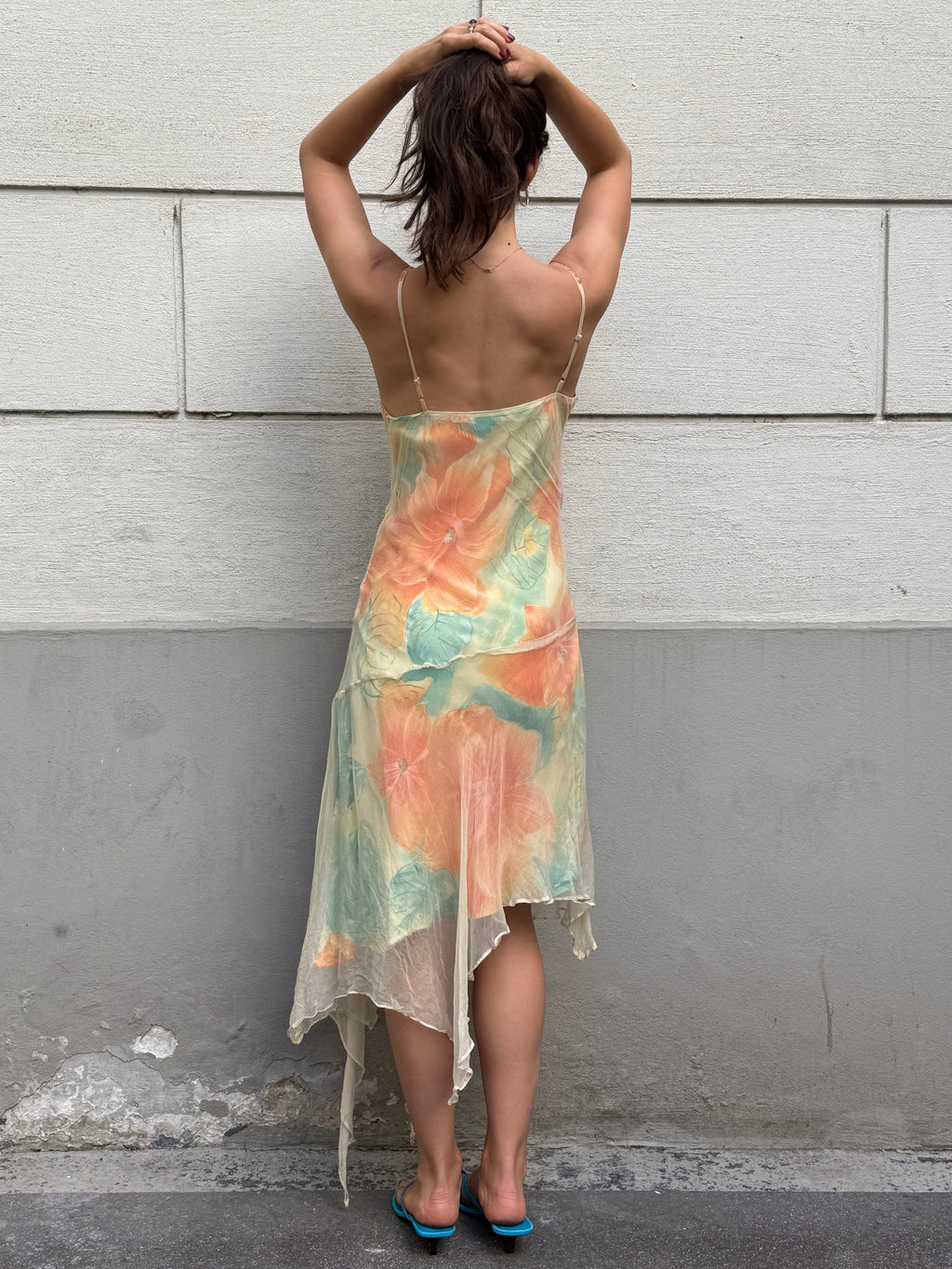 Vintage Y2K Derhy Asymmetrical Dress S