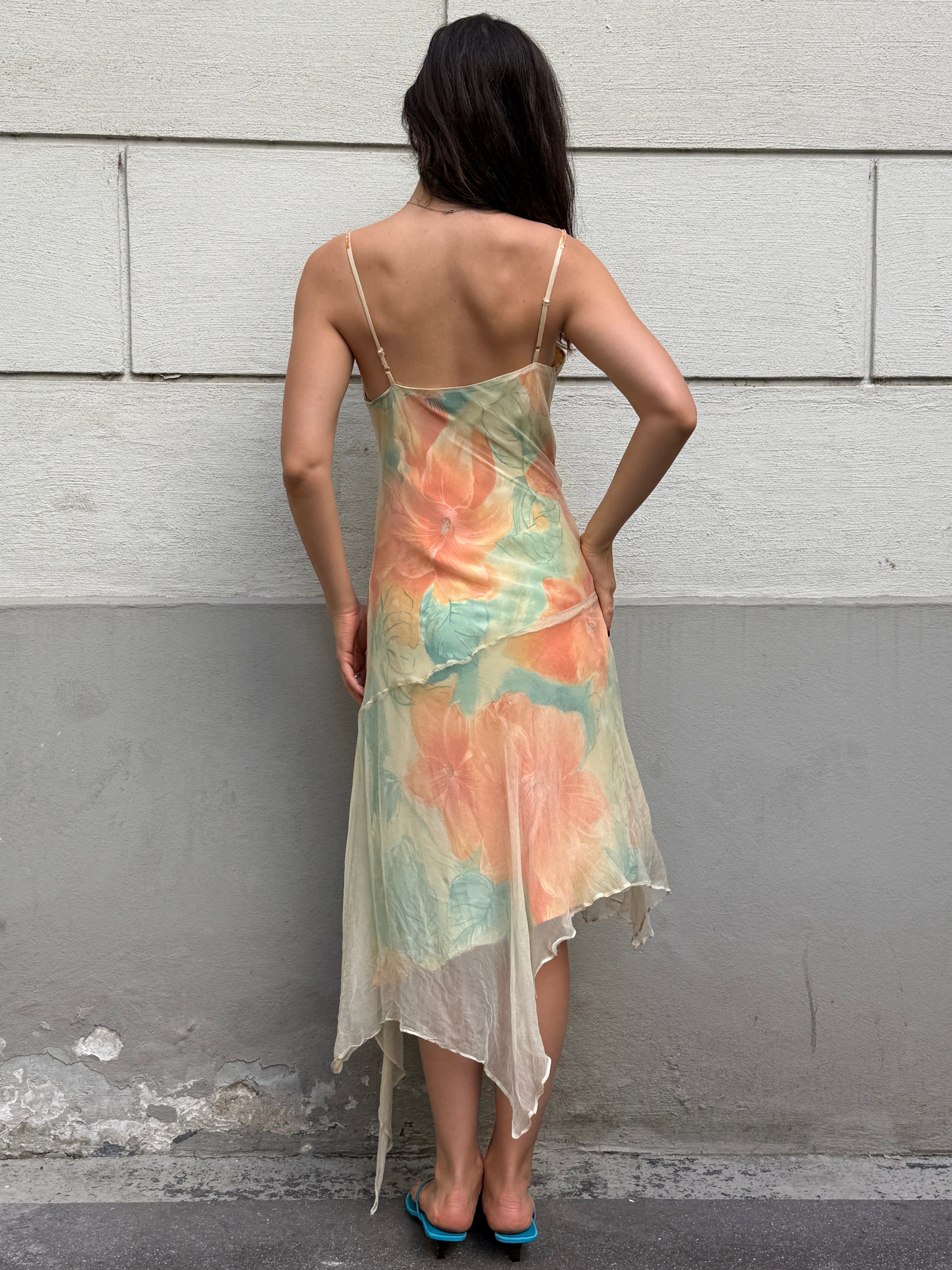 Vintage Y2K Derhy Asymmetrical Dress S