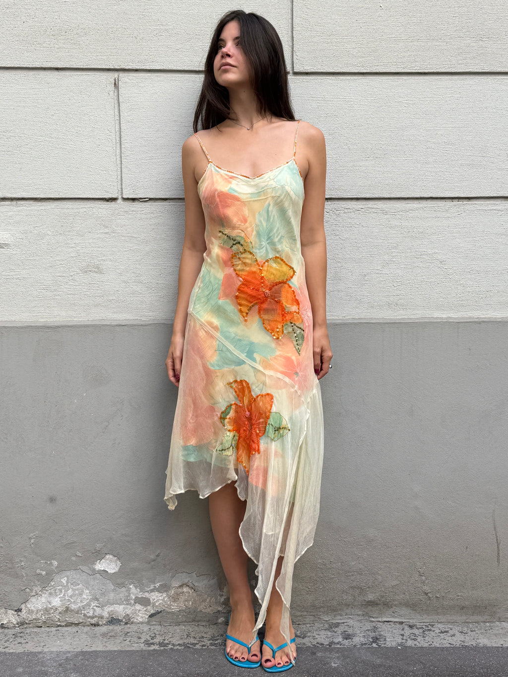 Vintage Y2K Derhy Asymmetrical Dress S