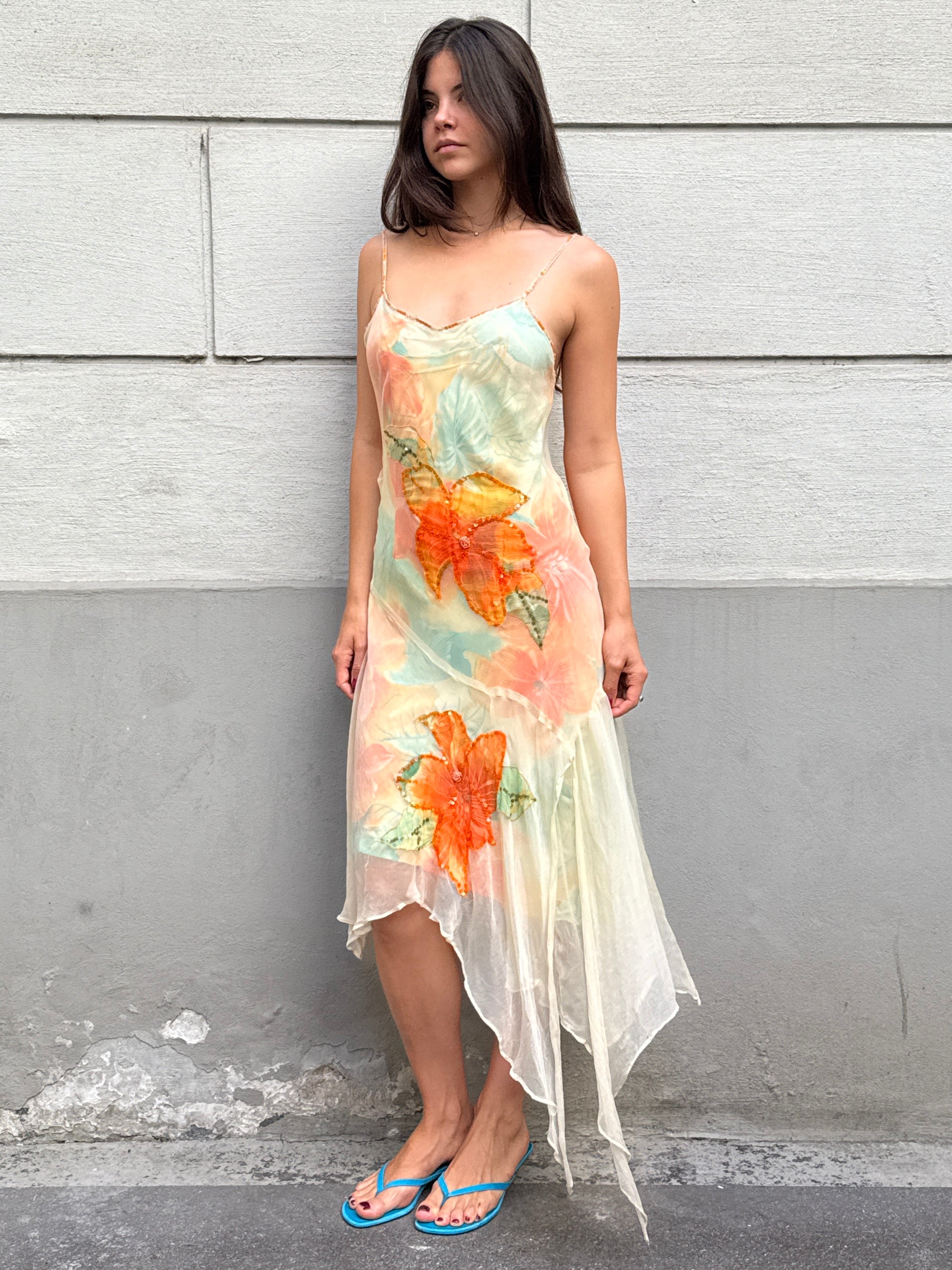 Vintage Y2K Derhy Asymmetrical Dress S