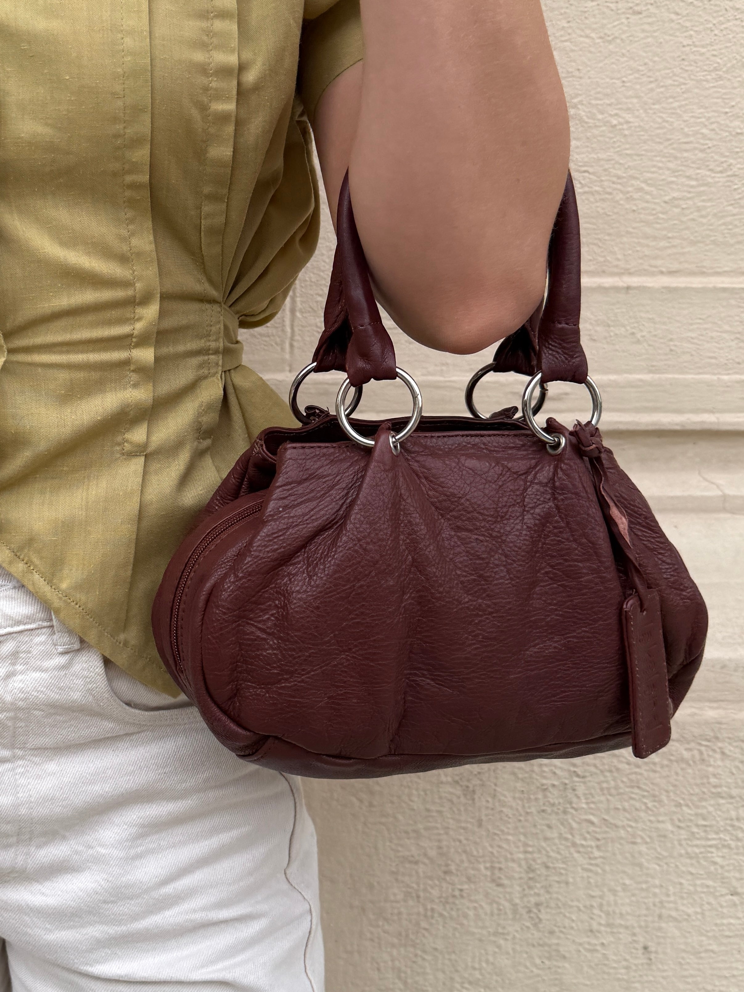 Vintage 100% Genuine Leather Bag S